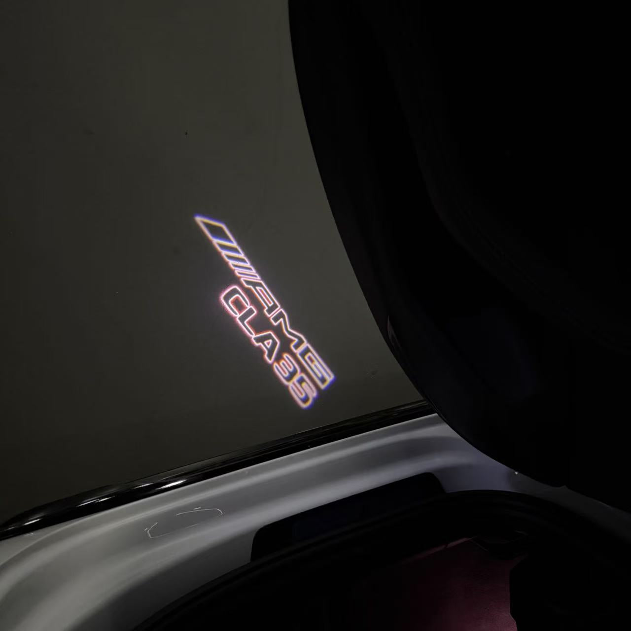 MERCEDES BENZ CLA 35 AMG LOGO PROJECTOT LIGHTS (quantity 1 = 1 sets/2 door lights)Nr.03f06