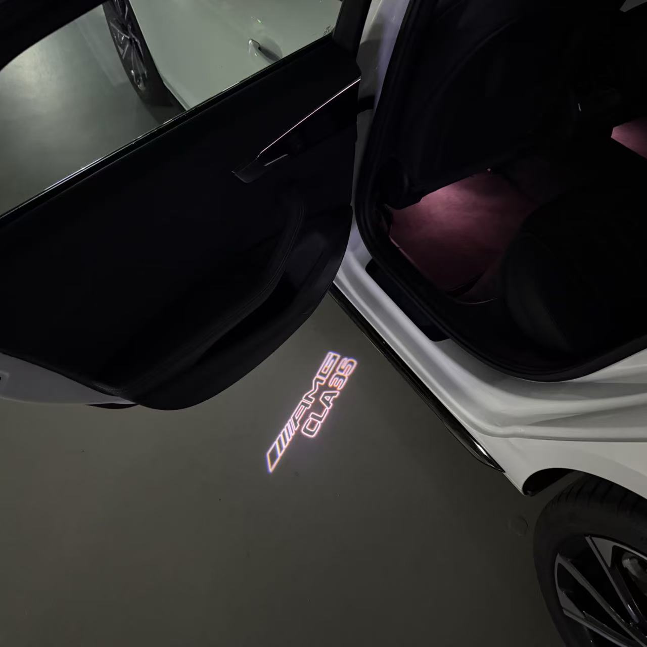 MERCEDES BENZ CLA 35 AMG LOGO PROJECTOT LIGHTS (quantity 1 = 1 sets/2 door lights)Nr.03f06
