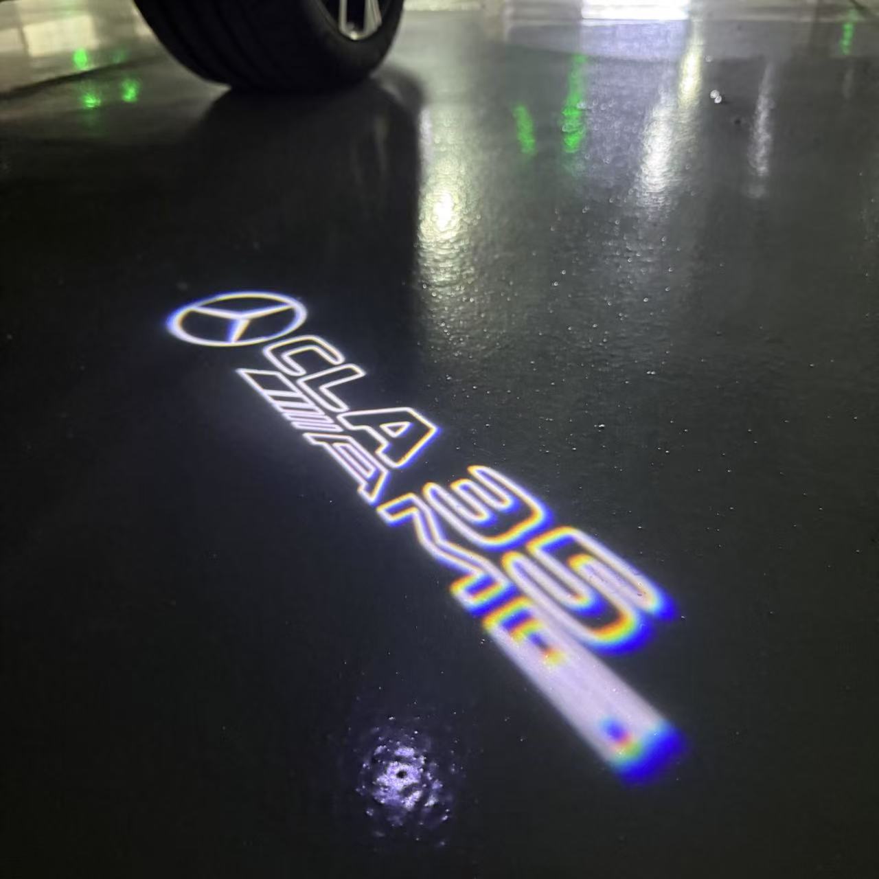 MERCEDES BENZ CLA 35 AMG LOGO PROJECTOT LIGHTS (quantity 1 = 1 sets/2 door lights)Nr.03f03