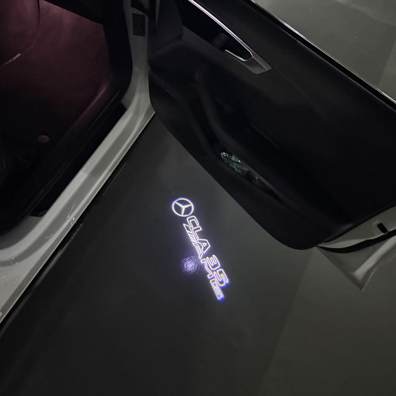 MERCEDES BENZ CLA 35 AMG LOGO PROJECTOT LIGHTS (quantity 1 = 1 sets/2 door lights)Nr.03f03