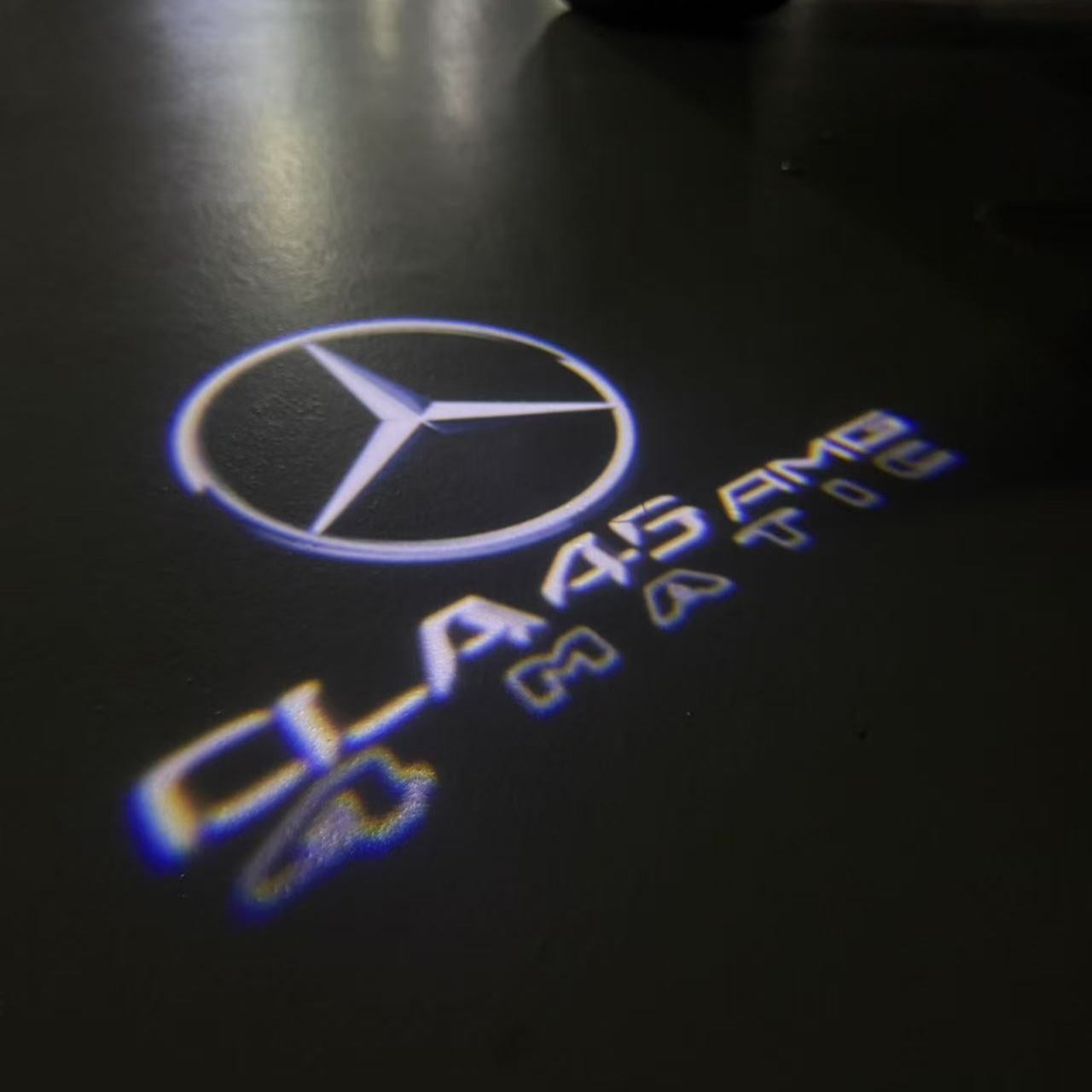 MERCEDES BENZ CLA 45 AMG LOGO PROJECTOT LIGHTS (quantity 1 = 1 sets/2 door lights)Nr.03f09