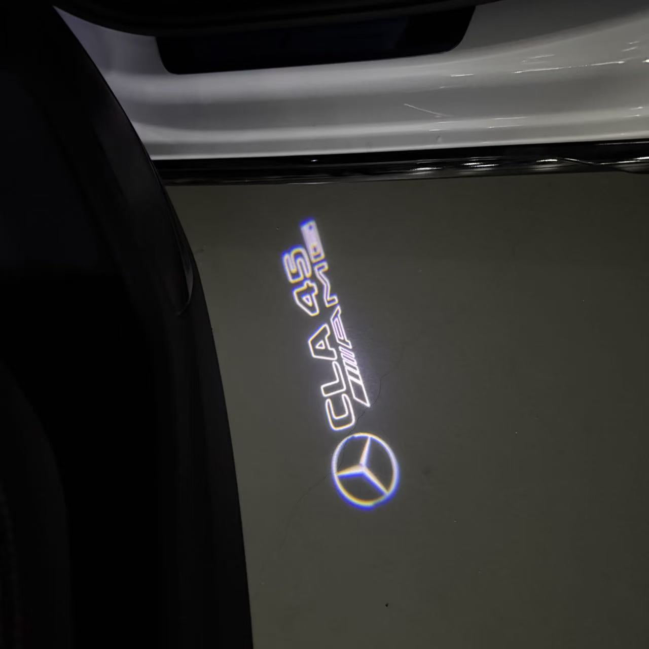 MERCEDES BENZ CLA 45 AMG LOGO PROJECTOT LIGHTS (quantity 1 = 1 sets/2 door lights)Nr.03f010