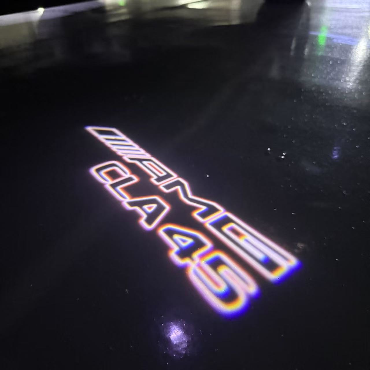 MERCEDES BENZ CLA 45 AMG LOGO PROJECTOT LIGHTS (quantity 1 = 1 sets/2 door lights)Nr.03f012