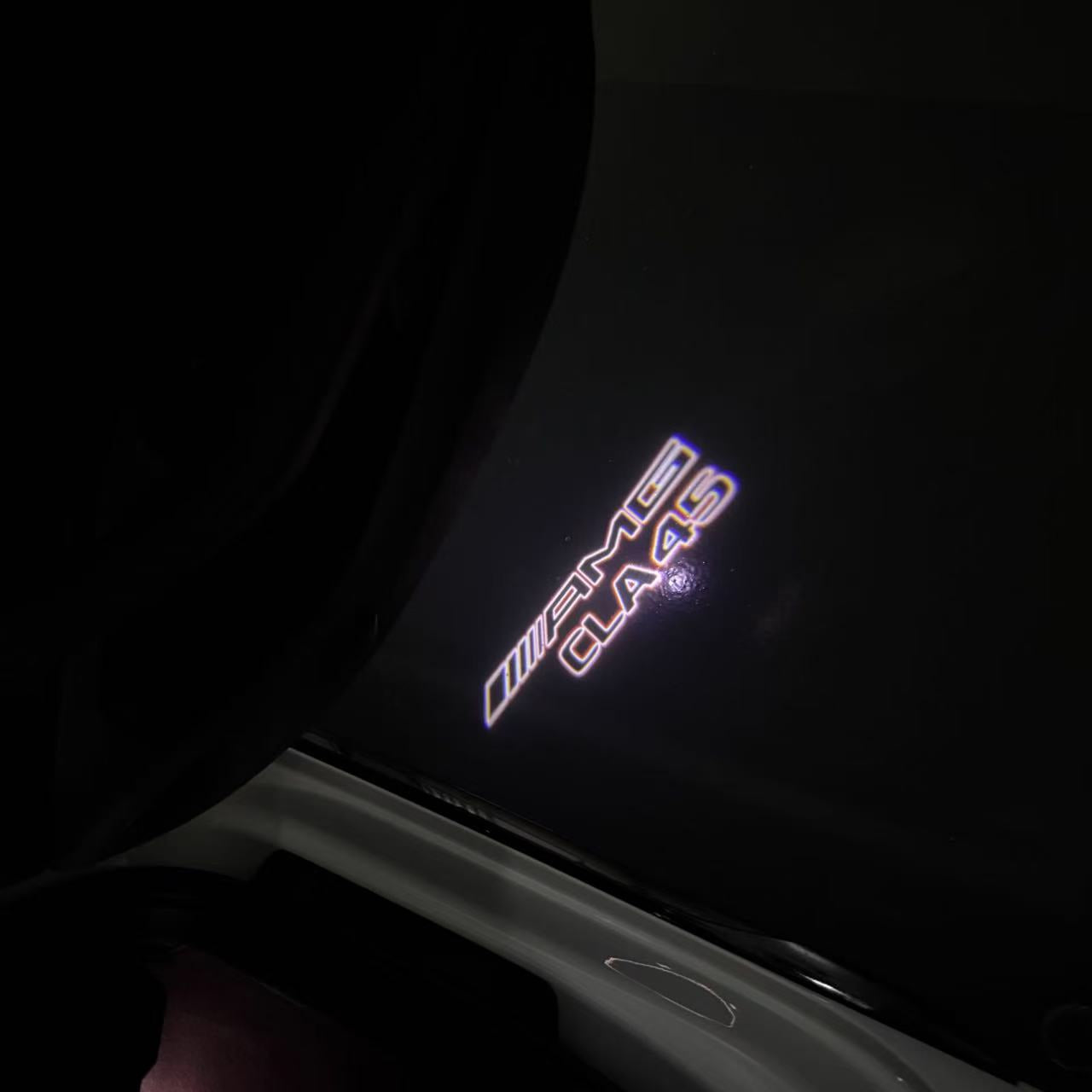 MERCEDES BENZ CLA 45 AMG LOGO PROJECTOT LIGHTS (quantity 1 = 1 sets/2 door lights)Nr.03f012