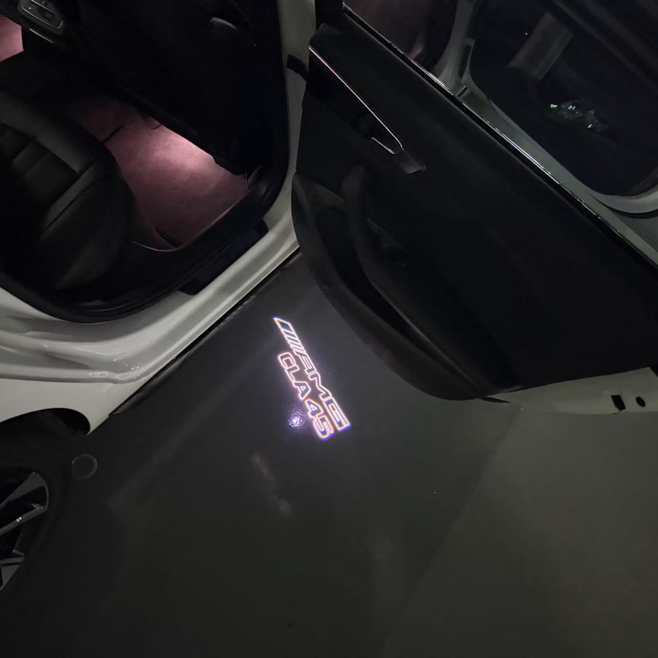 MERCEDES BENZ CLA 45 AMG LOGO PROJECTOT LIGHTS (quantity 1 = 1 sets/2 door lights)Nr.03f012