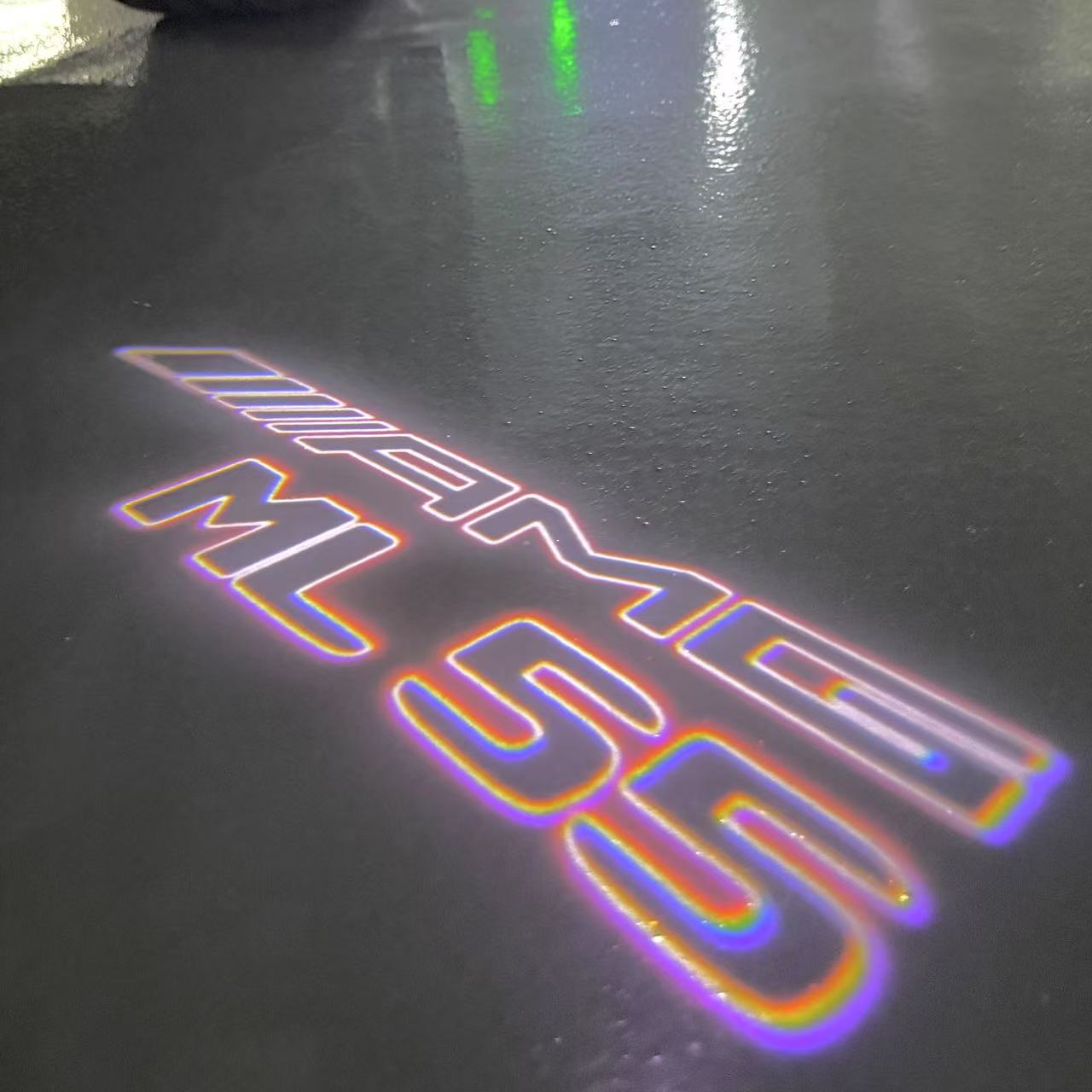 MERCEDES BENZ ML 55 AMG LOGO PROJECTOR LIGHTS (quantity 1 = 1 sets/2 door lights)Nr.03f04