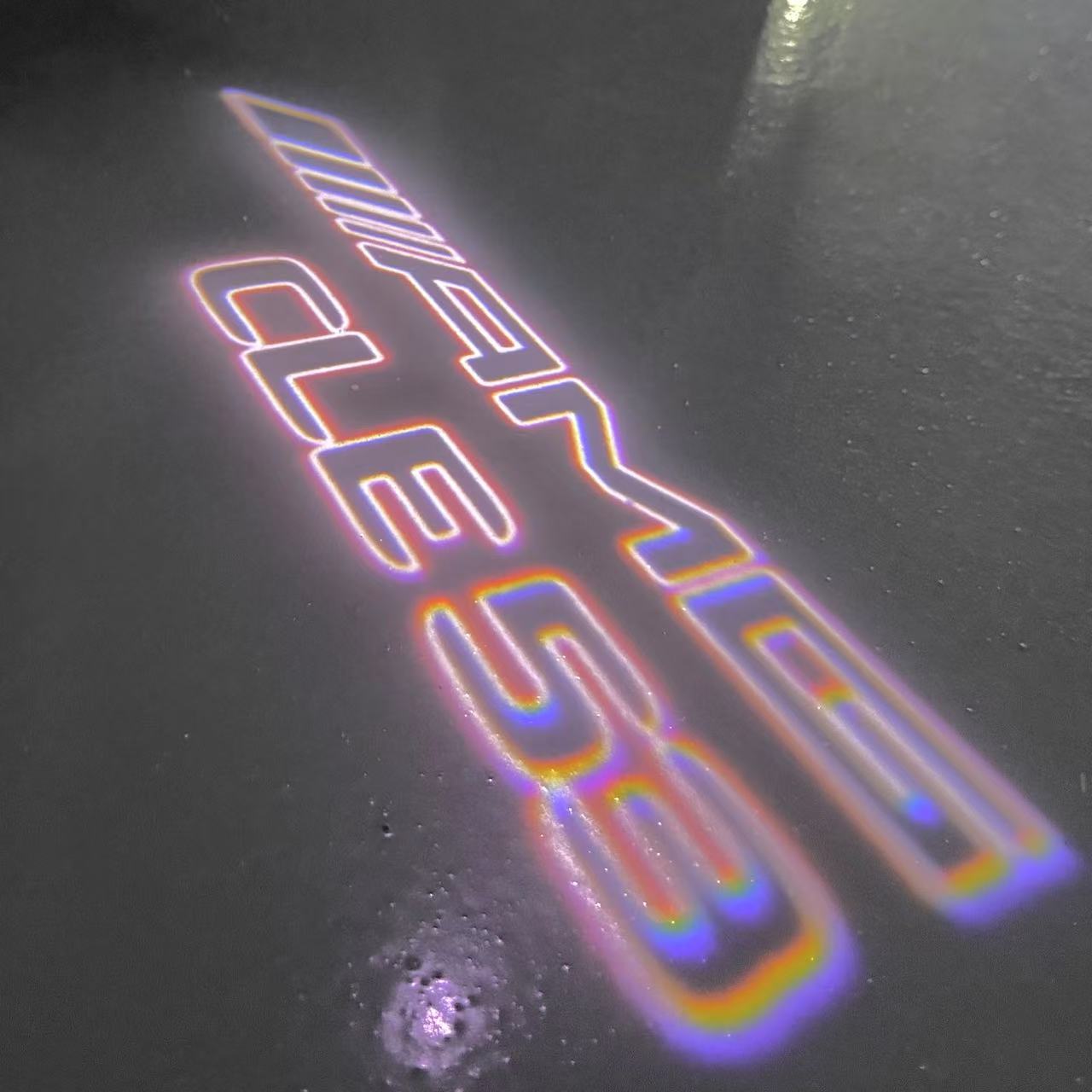 MERCEDES BENZ CLE 53 AMG LOGO PROJECTOT LIGHTS (quantity 1 = 1 sets/2 door lights)Nr.03f05