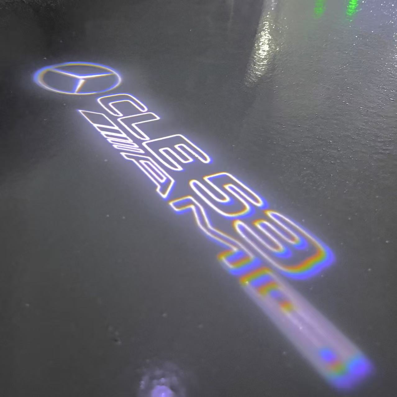 MERCEDES BENZ CLE 53 AMG LOGO PROJECTOT LIGHTS (quantity 1 = 1 sets/2 door lights)Nr.03f04