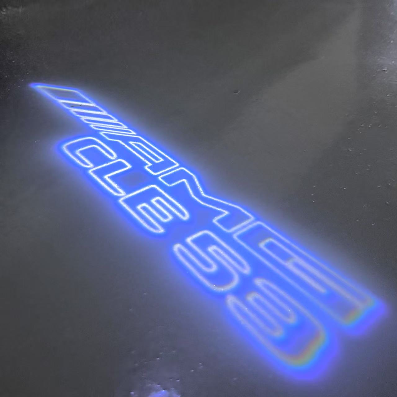 MERCEDES BENZ CLE 53 AMG LOGO PROJECTOT LIGHTS (quantity 1 = 1 sets/2 door lights)Nr.03f03