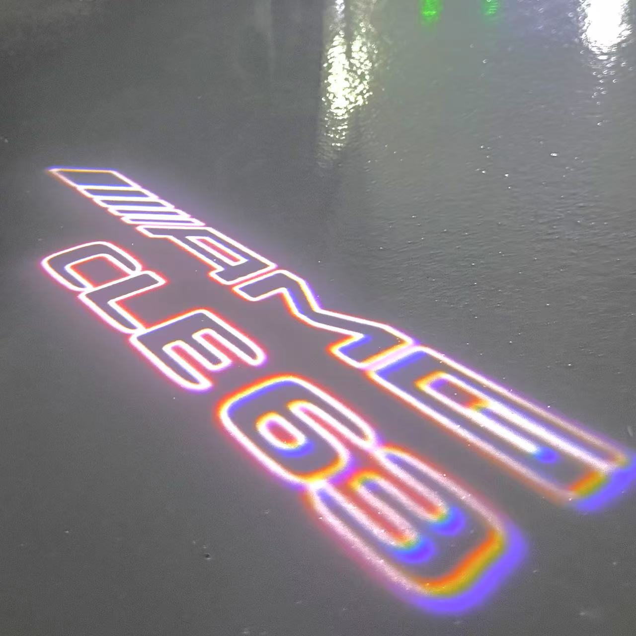 MERCEDES BENZ CLE 63 AMG LOGO PROJECTOT LIGHTS (quantity 1 = 1 sets/2 door lights)Nr.03f09