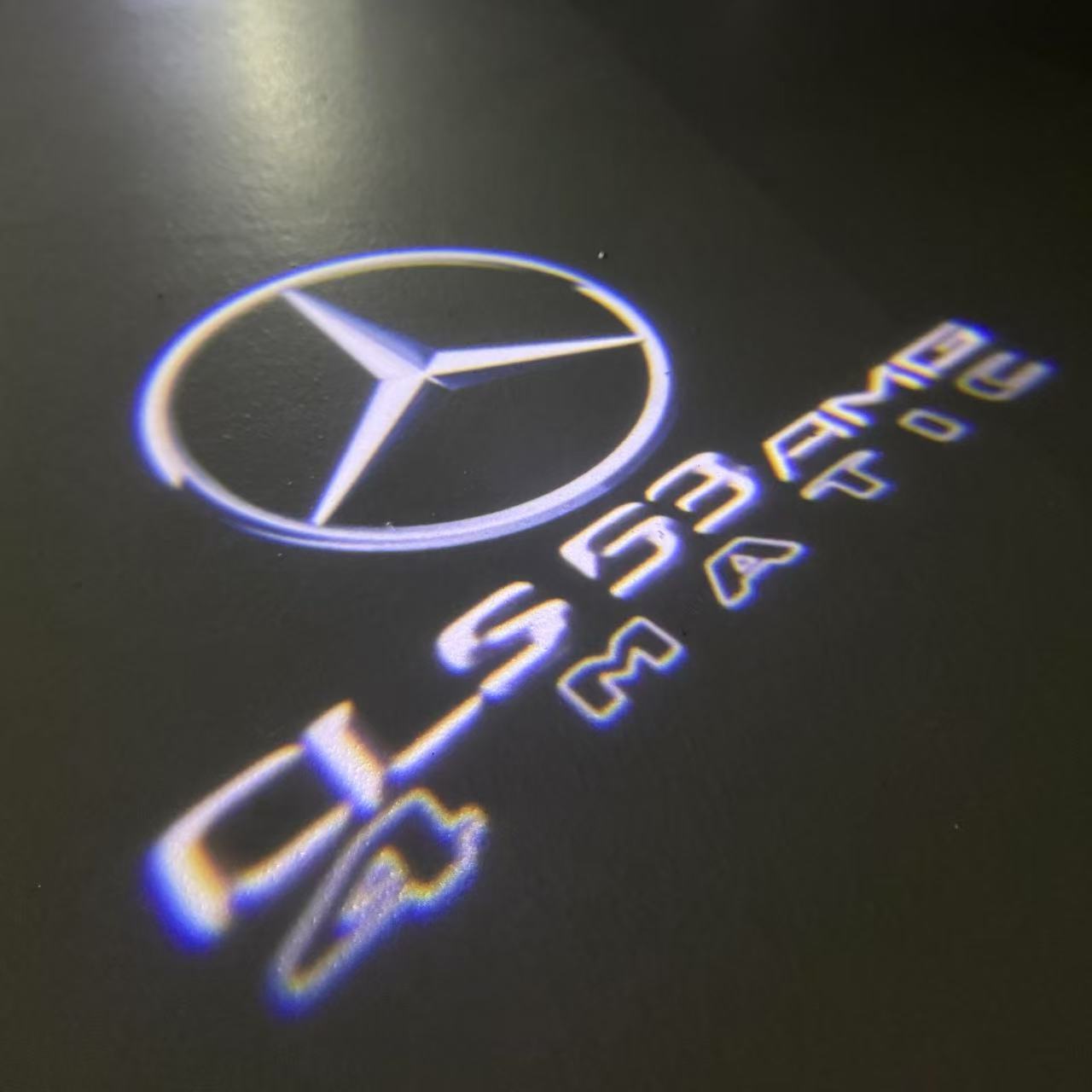 MERCEDES BENZ CLS 53 AMG LOGO PROJECTOT LIGHTS (quantity 1 = 1 sets/2 door lights)Nr.03f03