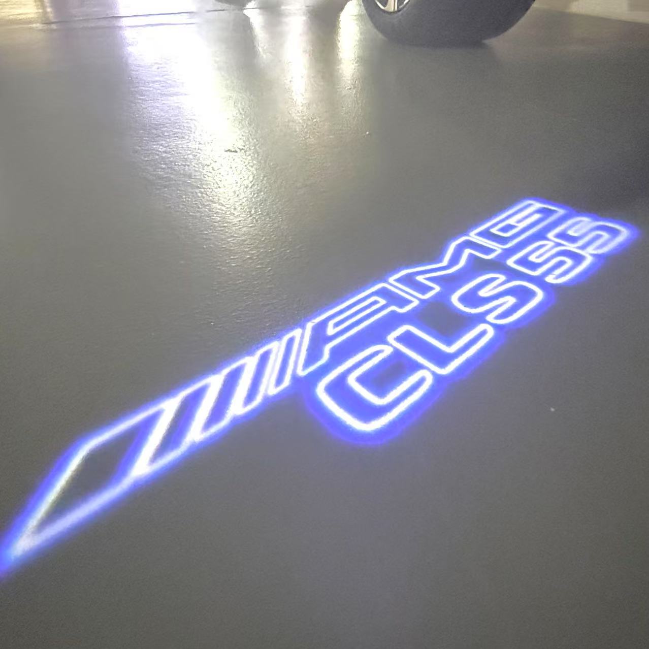 MERCEDES BENZ CLS 55 AMG LOGO PROJECTOT LIGHTS (quantity 1 = 1 sets/2 door lights)Nr.03f010