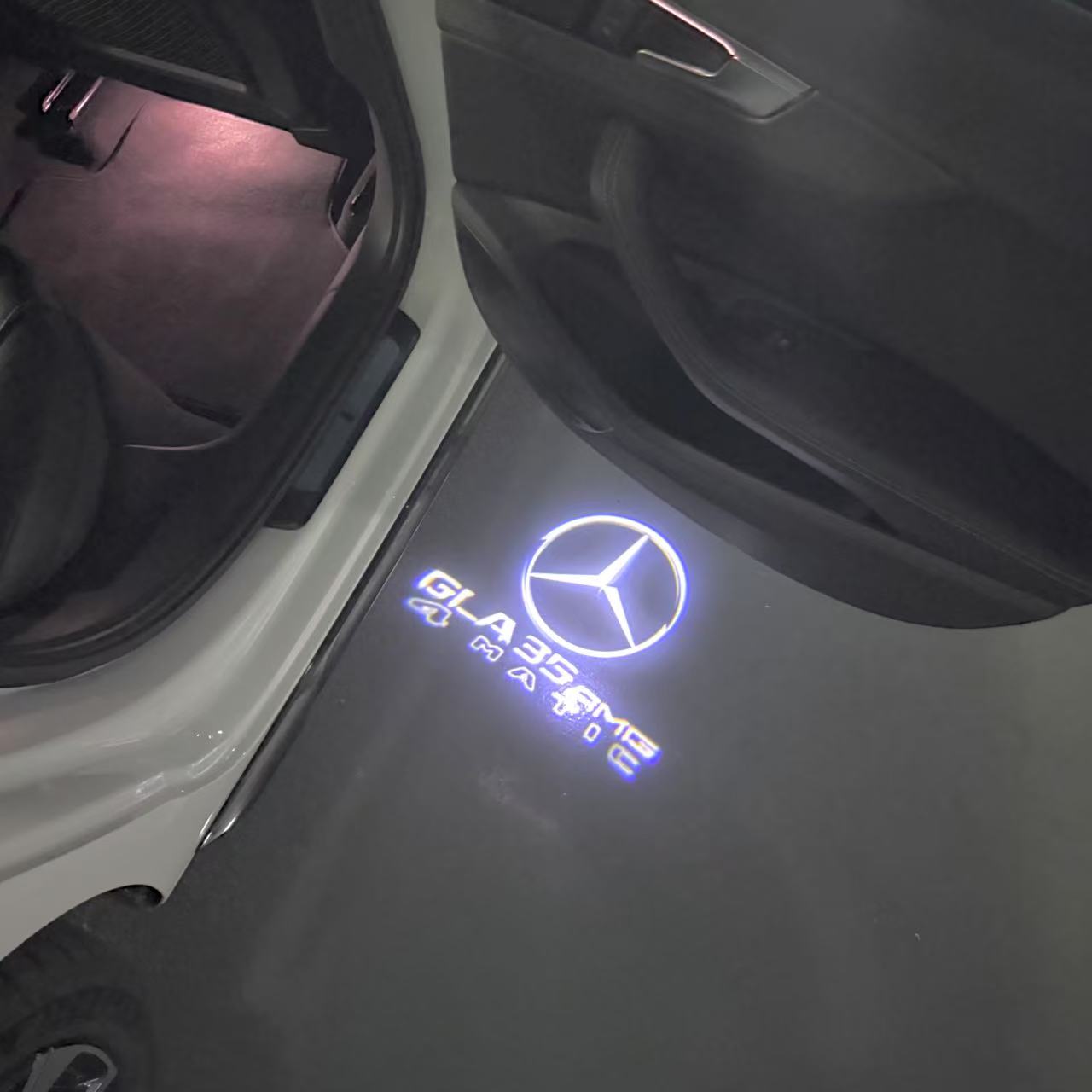MERCEDES BENZ GLA35 AMG LOGO PROJECTOR LIGHTS (quantity 1 = 1 sets/2 door lights)Nr.03f04