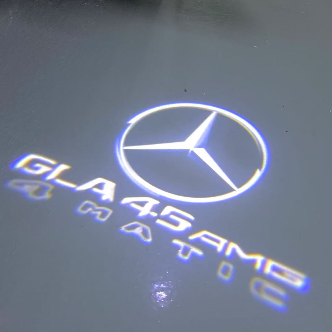MERCEDES BENZ GLA45 AMG LOGO PROJECTOR LIGHTS (quantity 1 = 1 sets/2 door lights)Nr.03f08