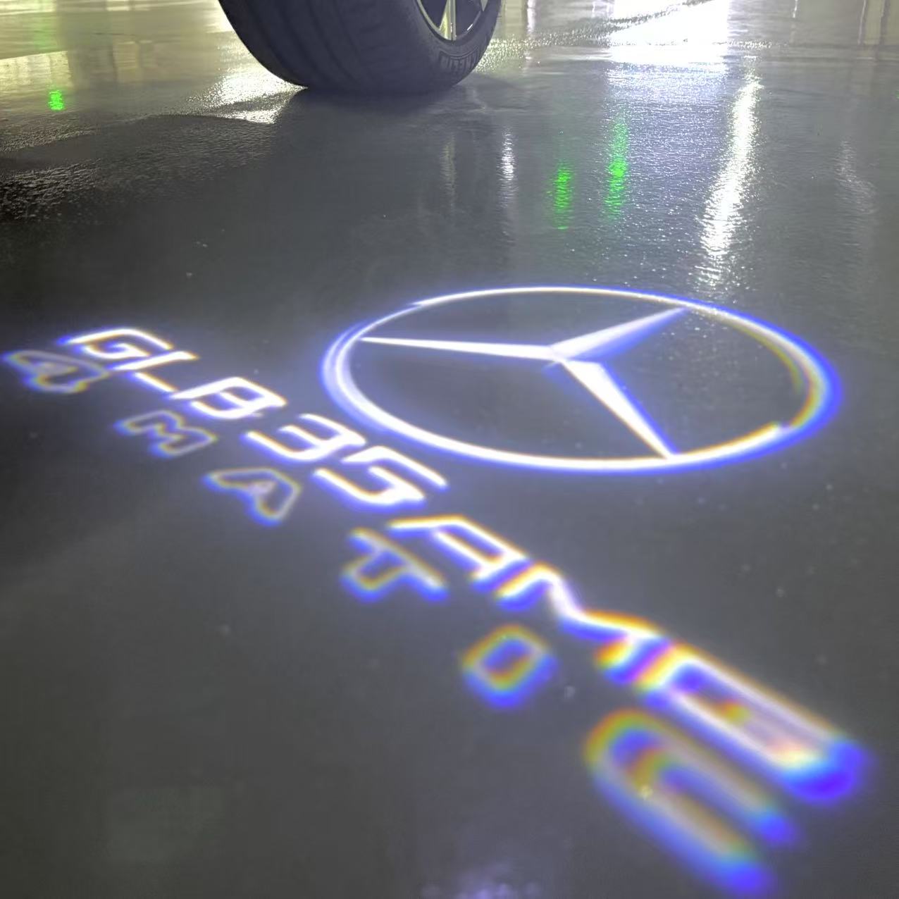 MERCEDES BENZ GLB 35 AMG LOGO PROJECTOR LIGHTS (quantity 1 = 1 sets/2 door lights)Nr.03f026