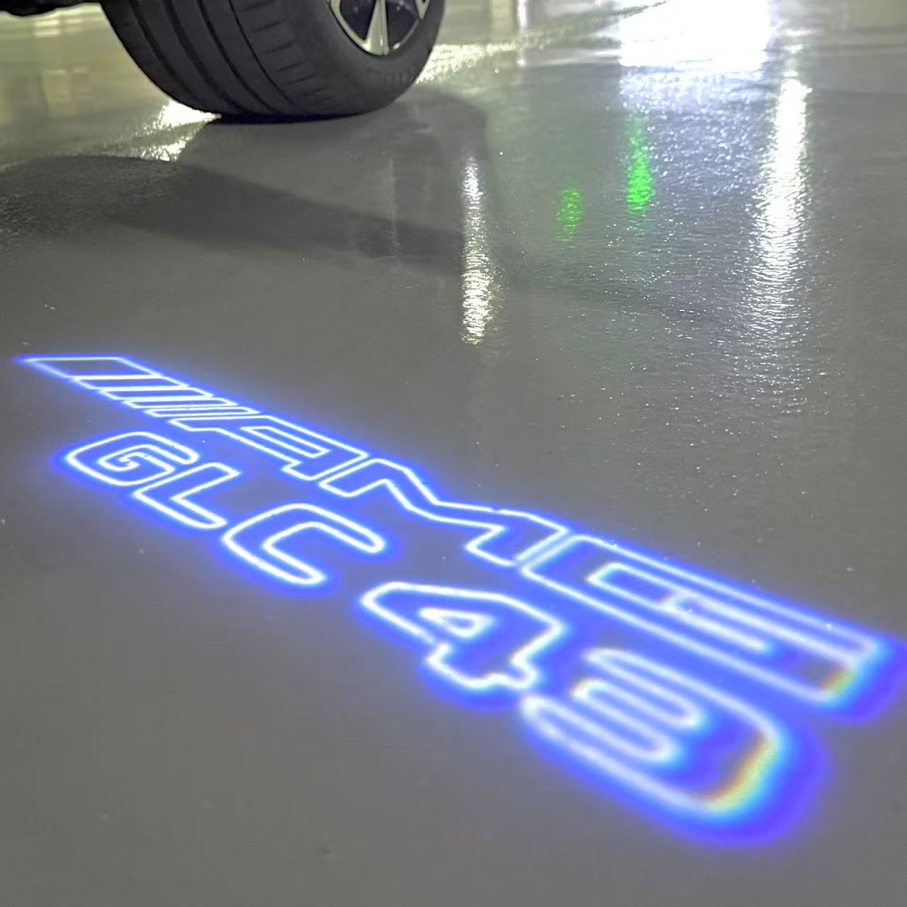 MERCEDES BENZ GLC 43 AMG LOGO PROJECTOR LIGHTS (quantity 1 = 1 sets/2 door lights)Nr.03f029