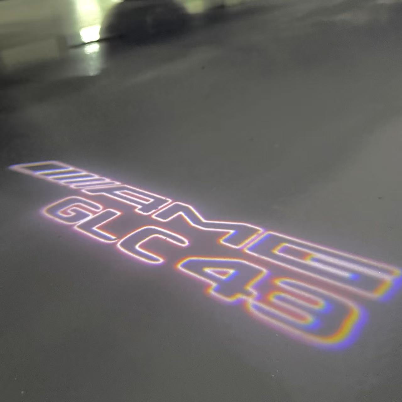 MERCEDES BENZ GLC 43 AMG LOGO PROJECTOR LIGHTS (quantity 1 = 1 sets/2 door lights)Nr.03f025