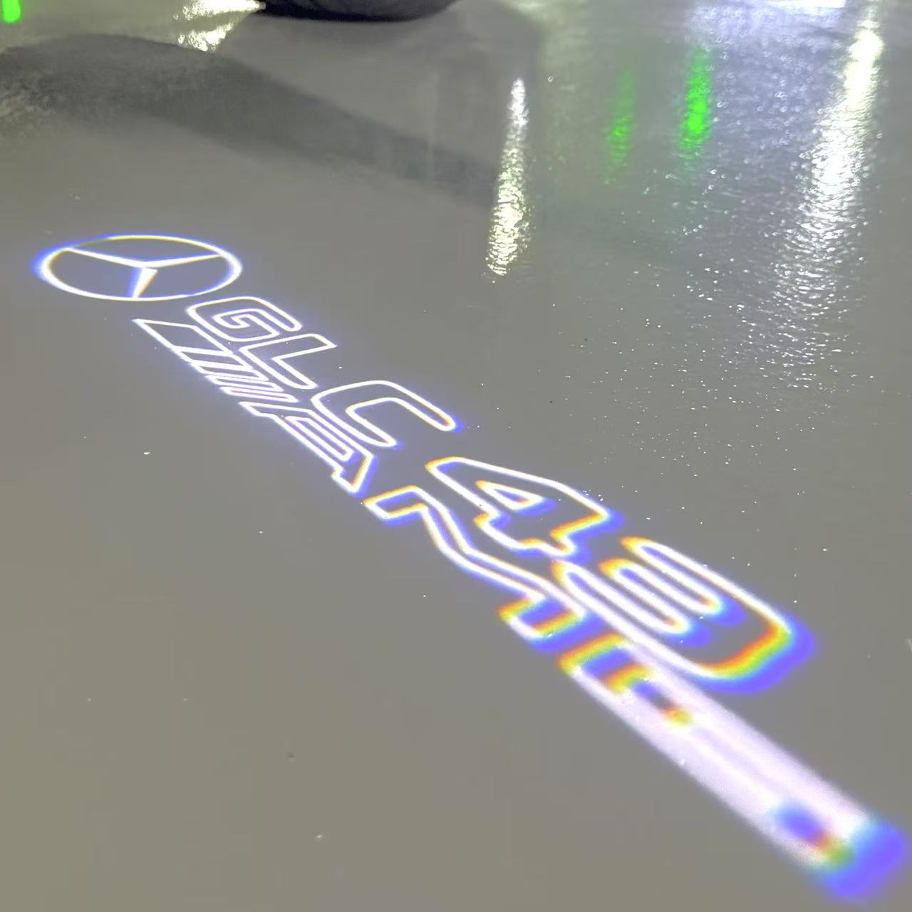 MERCEDES BENZ GLC 43 AMG LOGO PROJECTOR LIGHTS (quantity 1 = 1 sets/2 door lights)Nr.03f027