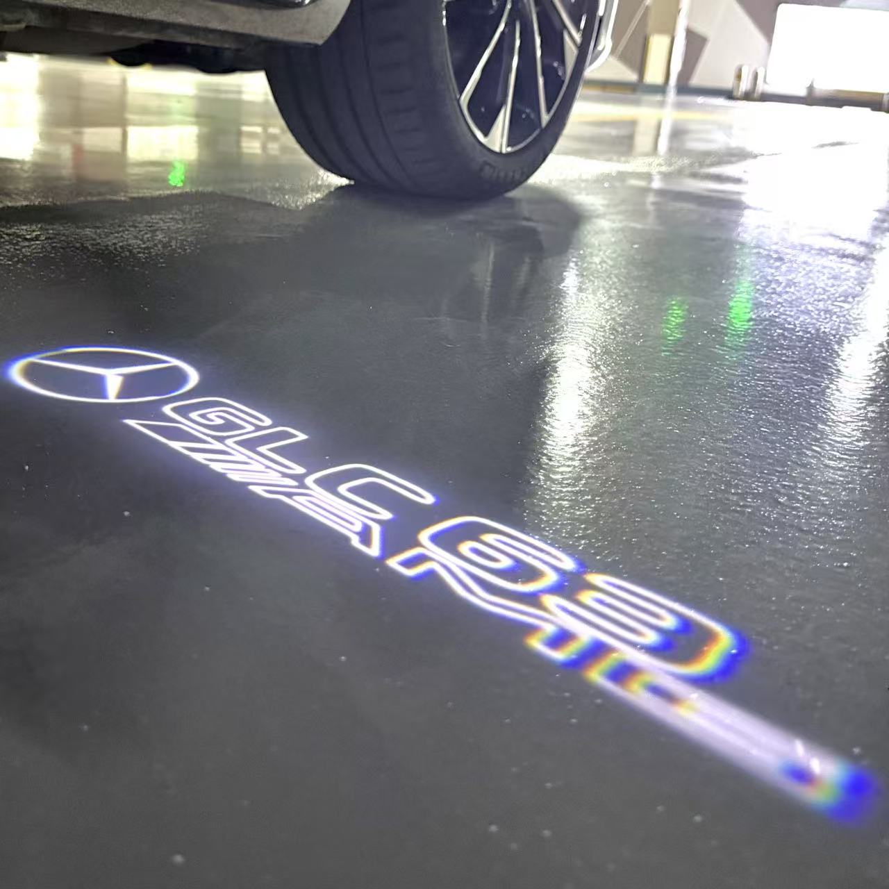 MERCEDES BENZ GLC 63 AMG LOGO PROJECTOR LIGHTS (quantity 1 = 1 sets/2 door lights)Nr.03f031