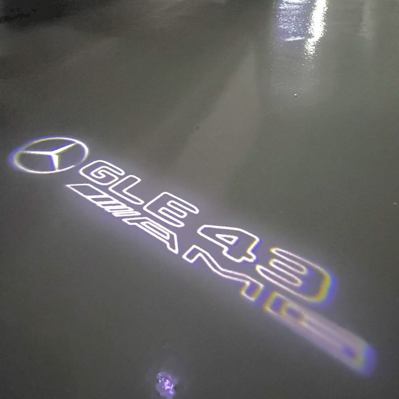 MERCEDES BENZ GLE 43 AMG LOGO PROJECTOR LIGHTS (quantity 1 = 1 sets/2 door lights)Nr.03f027