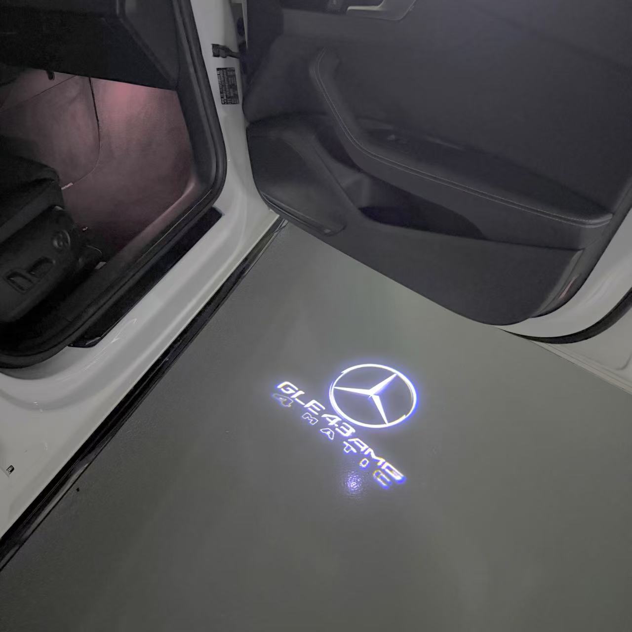 MERCEDES BENZ GLE 43 AMG LOGO PROJECTOR LIGHTS (quantity 1 = 1 sets/2 door lights)Nr.03f026