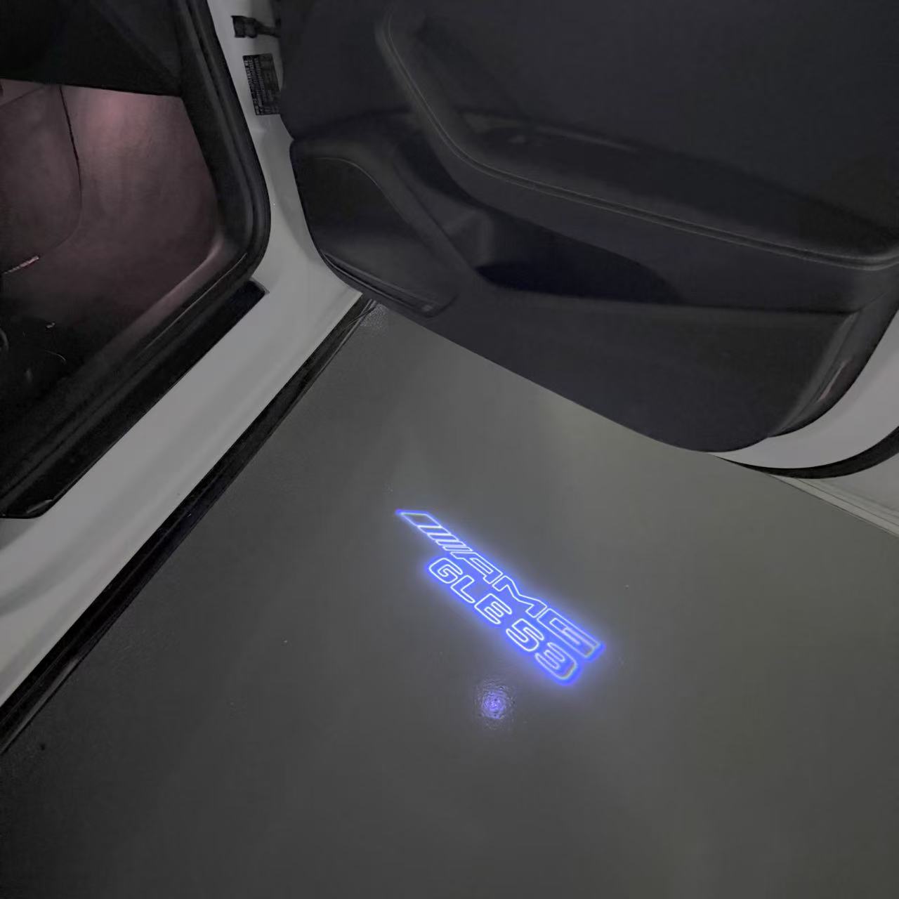 MERCEDES BENZ GLE 53 AMG LOGO PROJECTOR LIGHTS (quantity 1 = 1 sets/2 door lights)Nr.03f035