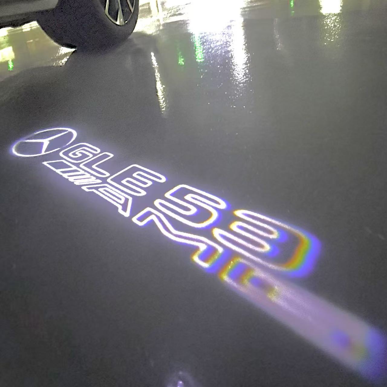 MERCEDES BENZ GLE 53 AMG LOGO PROJECTOR LIGHTS (quantity 1 = 1 sets/2 door lights)Nr.03f032