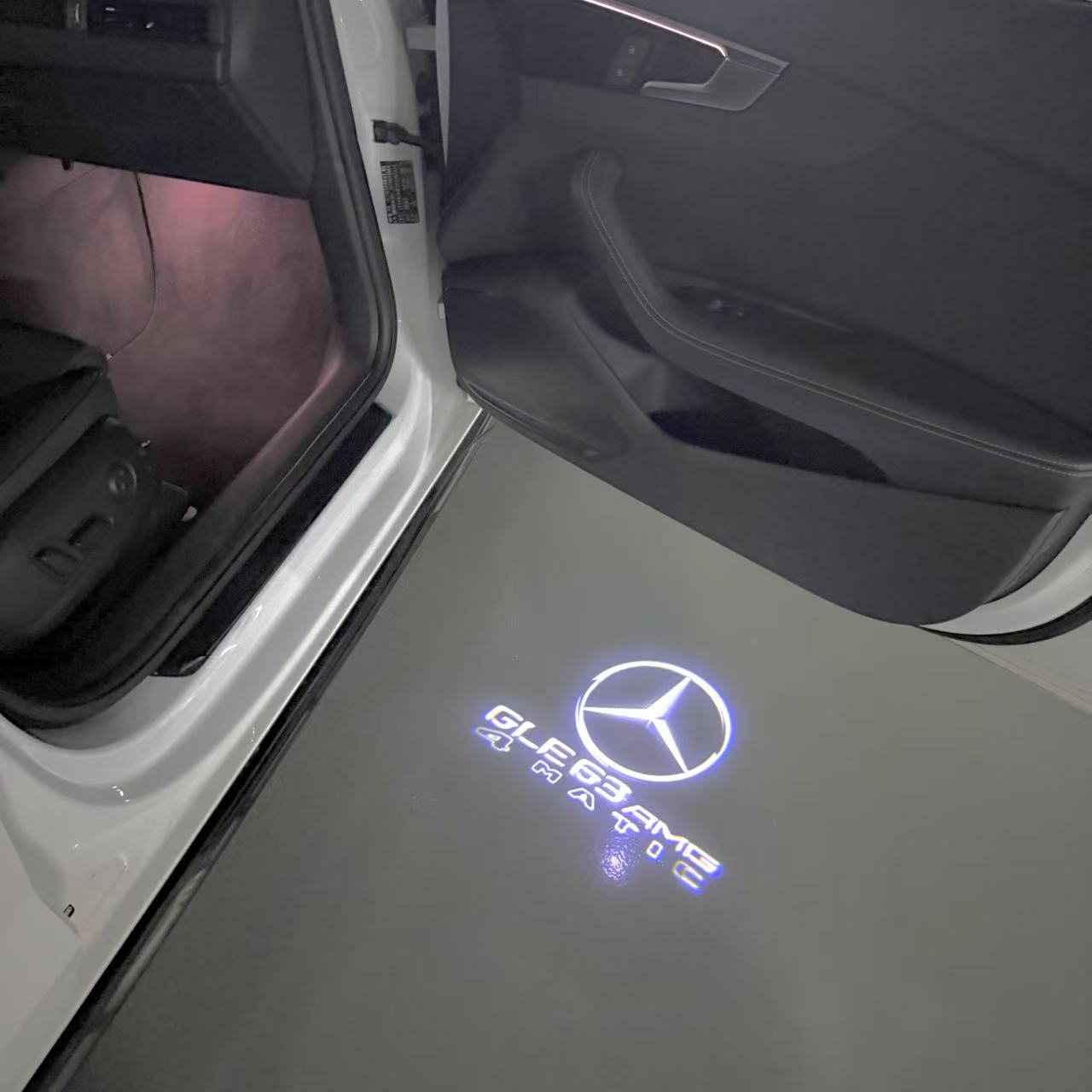 MERCEDES BENZ GLE 63 AMG LOGO PROJECTOR LIGHTS (quantity 1 = 1 sets/2 door lights)Nr.03f036