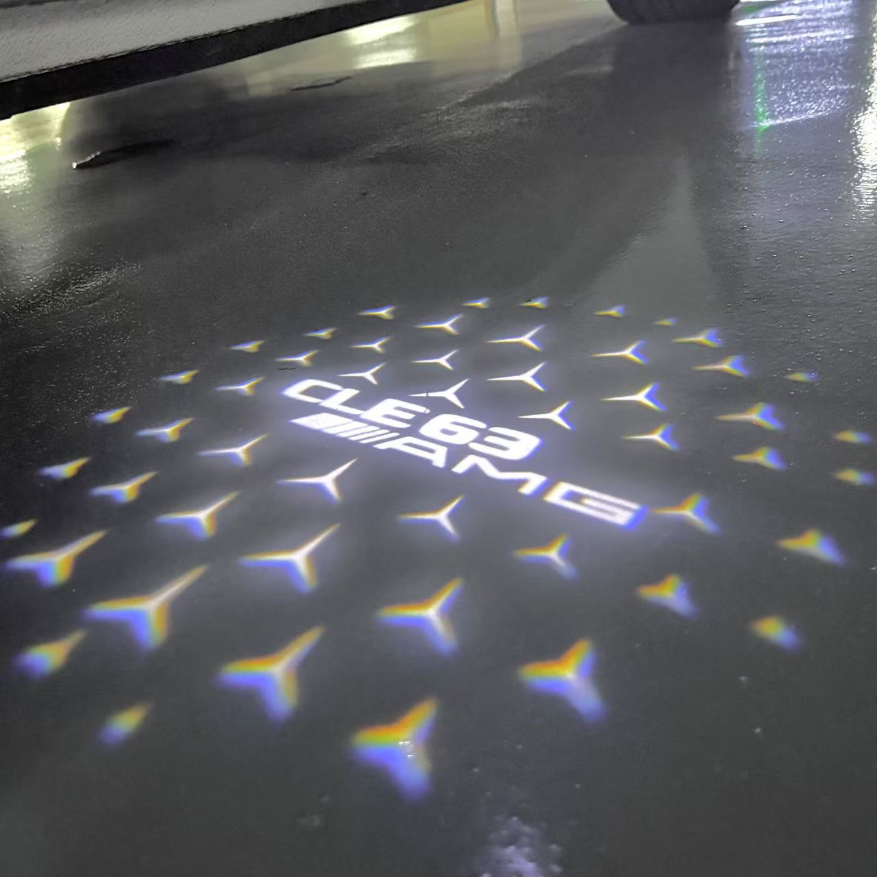MERCEDES BENZ GLE 63 AMG LOGO PROJECTOR LIGHTS (quantity 1 = 1 sets/2 door lights)Nr.03f039