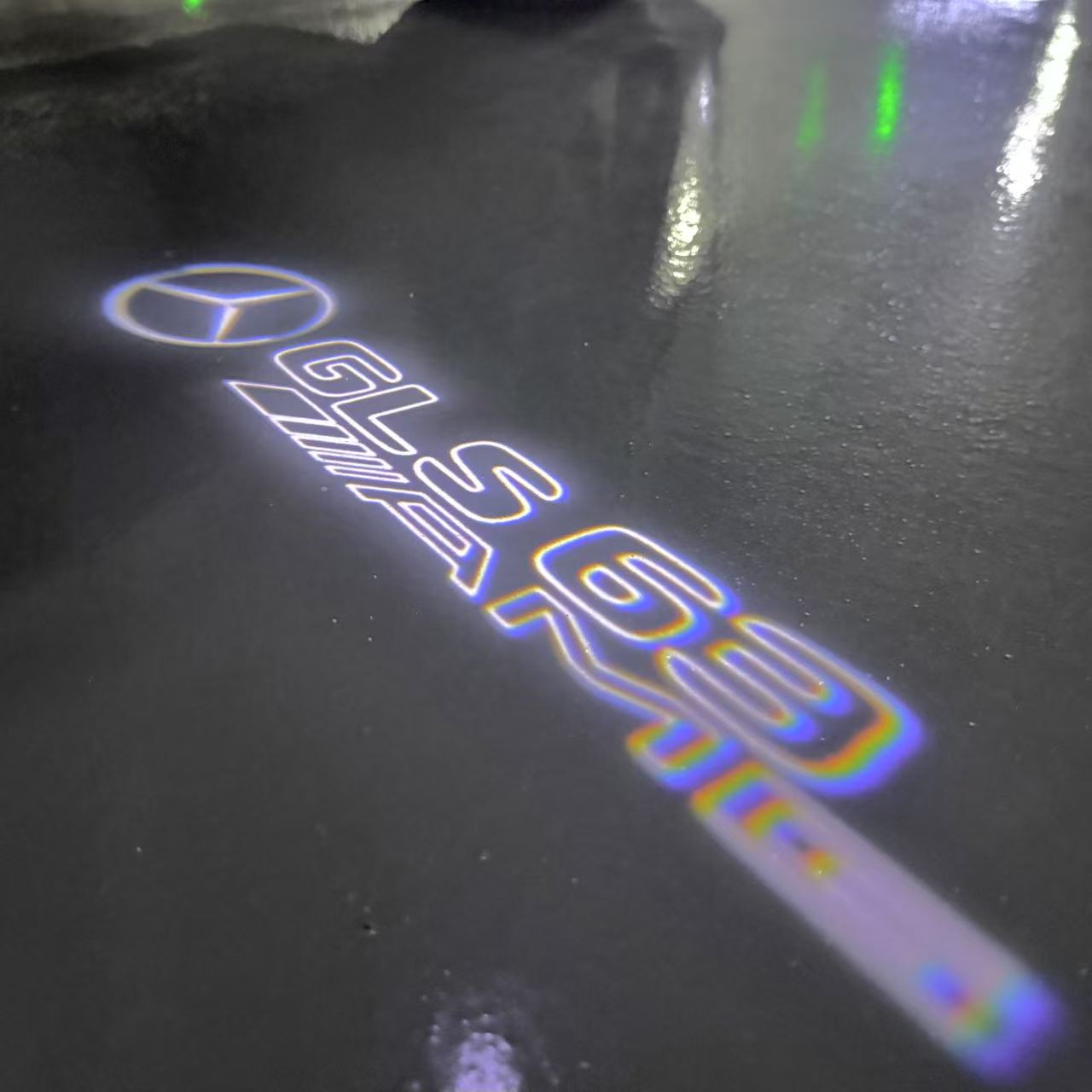 MERCEDES BENZ GLS 63 AMG LOGO PROJECTOR LIGHTS (quantity 1 = 1 sets/2 door lights)Nr.03f028