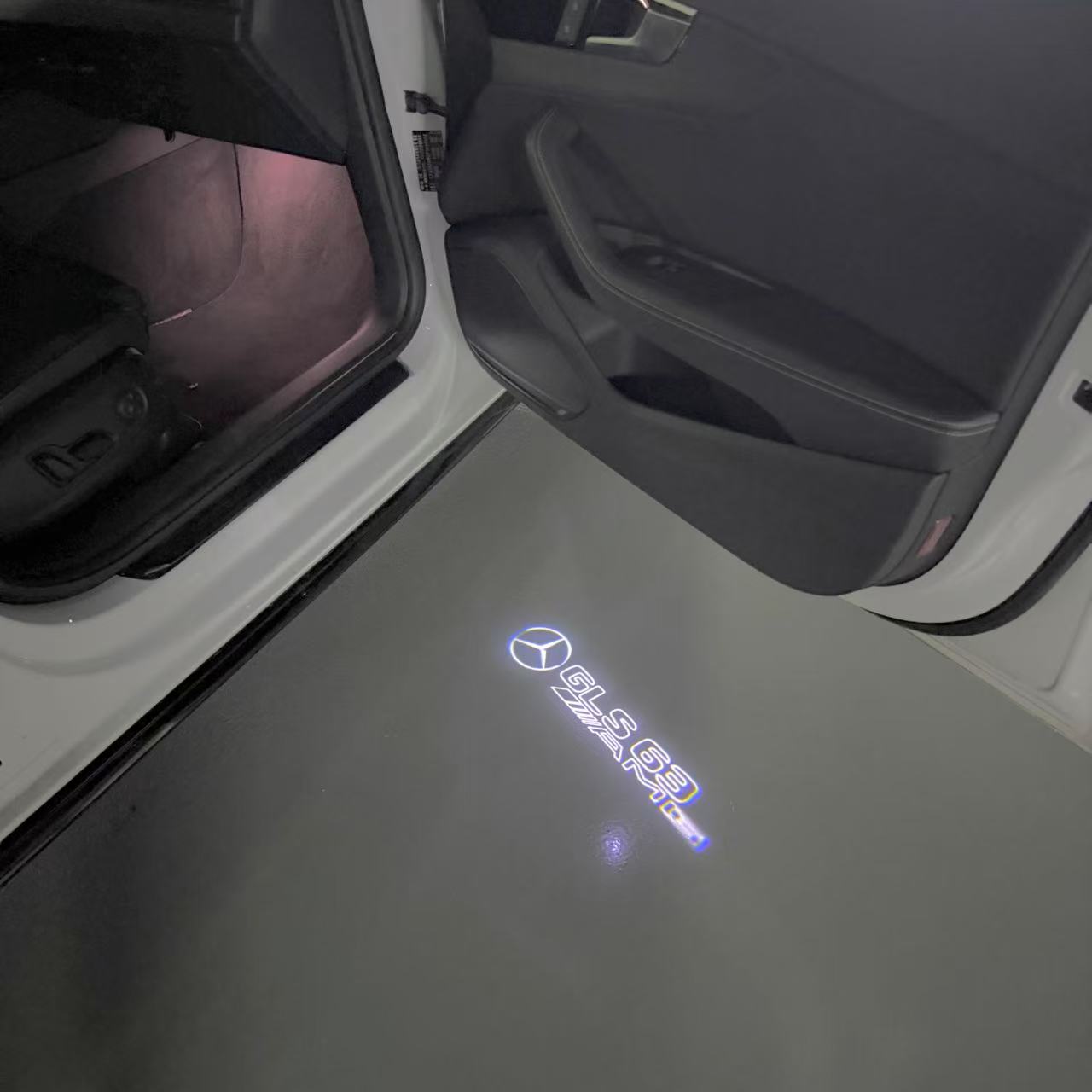 MERCEDES BENZ GLS 63 AMG LOGO PROJECTOR LIGHTS (quantity 1 = 1 sets/2 door lights)Nr.03f028