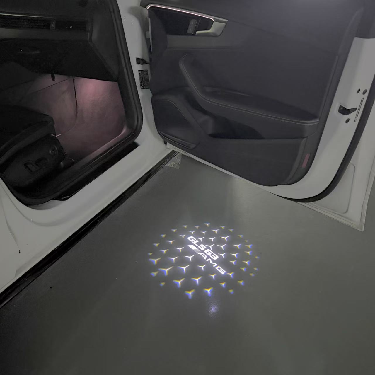 MERCEDES BENZ GLS 63 AMG LOGO PROJECTOR LIGHTS (quantity 1 = 1 sets/2 door lights)Nr.03f029