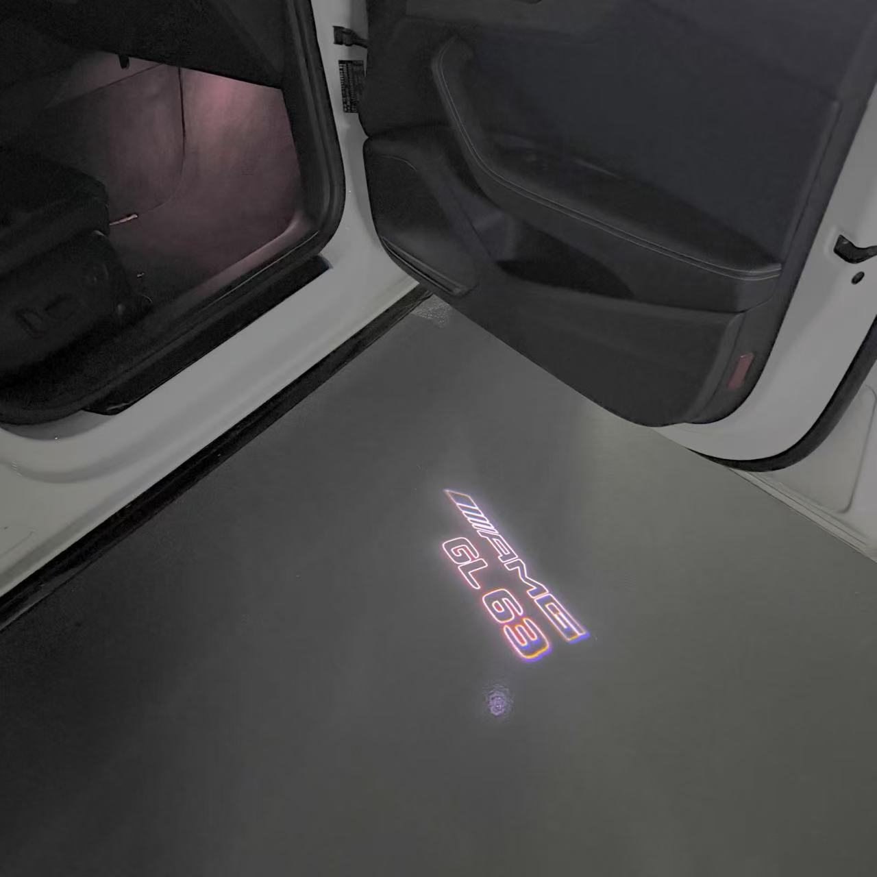 MERCEDES BENZ GL 63 AMG LOGO PROJECTOR LIGHTS (quantity 1 = 1 sets/2 door lights)Nr.03f07