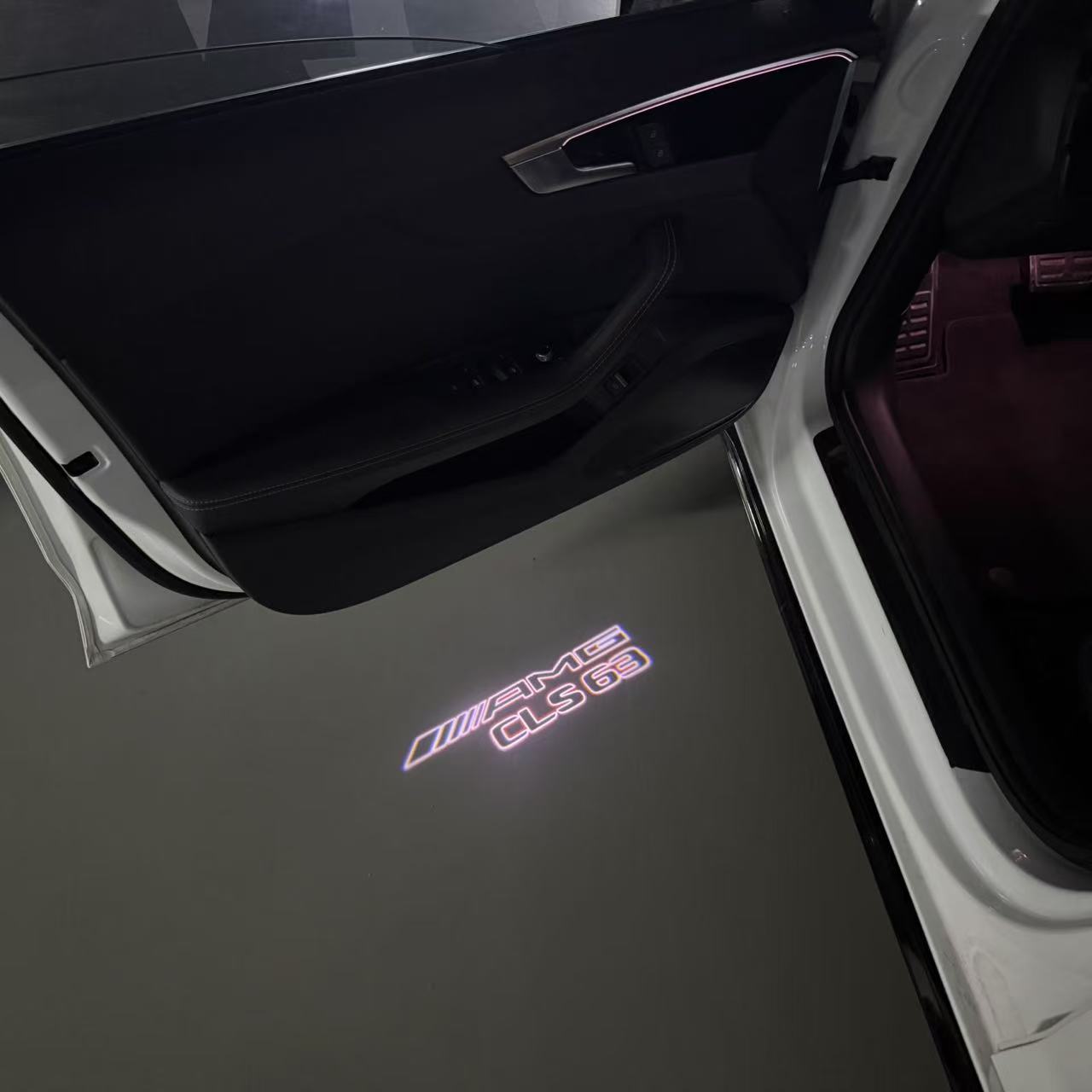 MERCEDES BENZ CLS 63 AMG LOGO PROJECTOT LIGHTS (quantity 1 = 1 sets/2 door lights)Nr.03f013