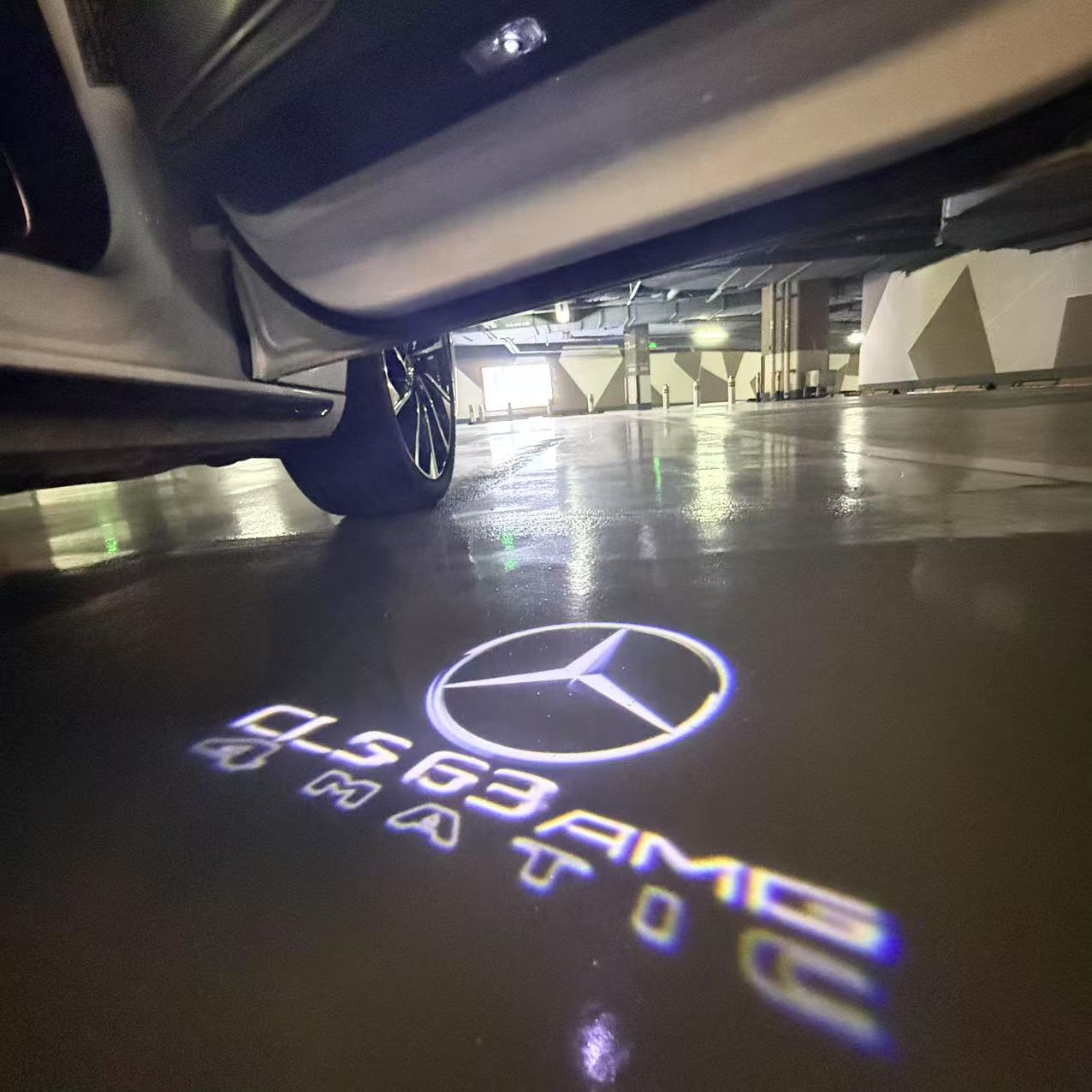 MERCEDES BENZ CLS 63 AMG LOGO PROJECTOT LIGHTS (quantity 1 = 1 sets/2 door lights)Nr.03f014