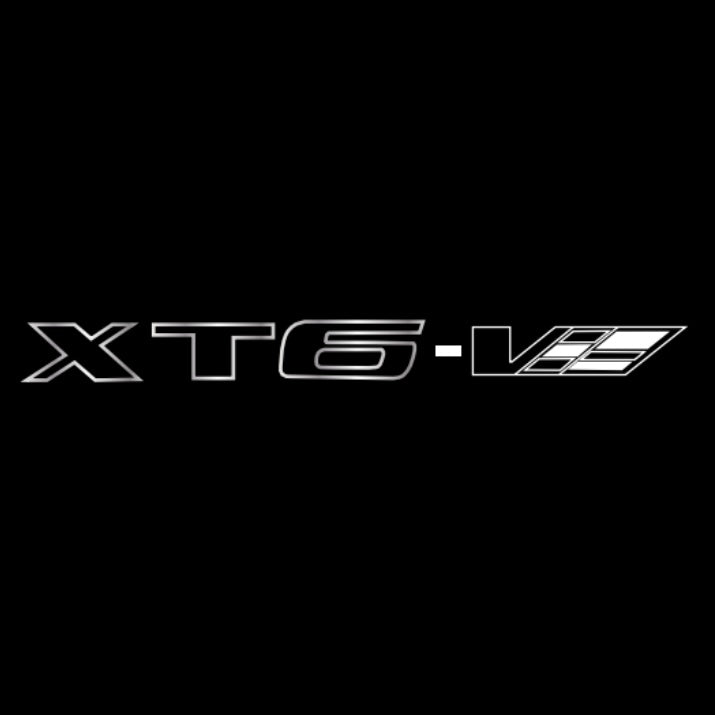 CADILLAC XT6 LOGO PROJECTOT LIGHTS Nr.9784 (quantity 1 = 2 Logo Films /2 door lights)