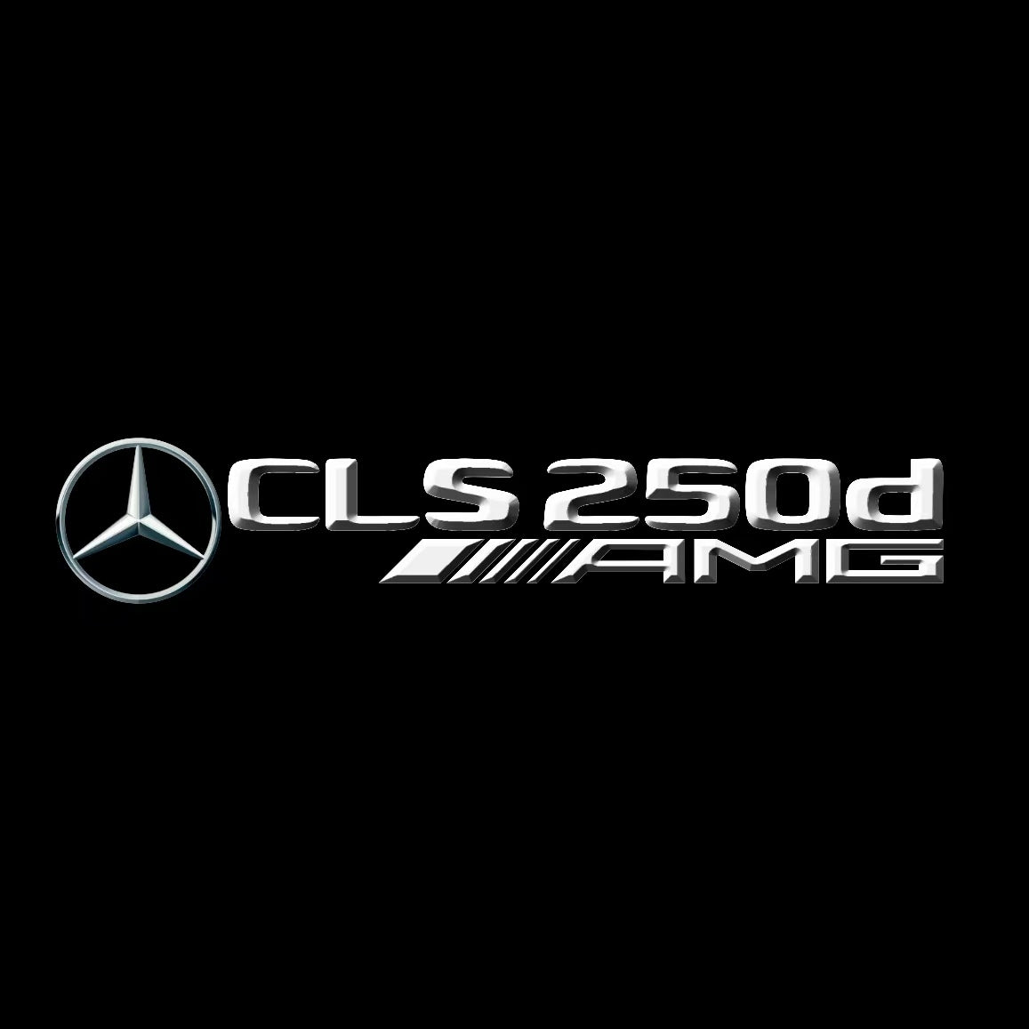 MERCEDES BENZ CLS 250d AMG LOGO PROJECTOT LIGHTS (quantity 1 = 1 sets/2 door lights)Nr.03f022