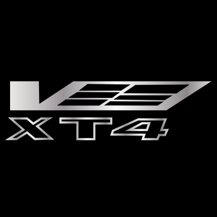 CADILLAC XT4 LOGO PROJECTOT LIGHTS Nr.9766 (quantity 1 = 2 Logo Films /2 door lights)