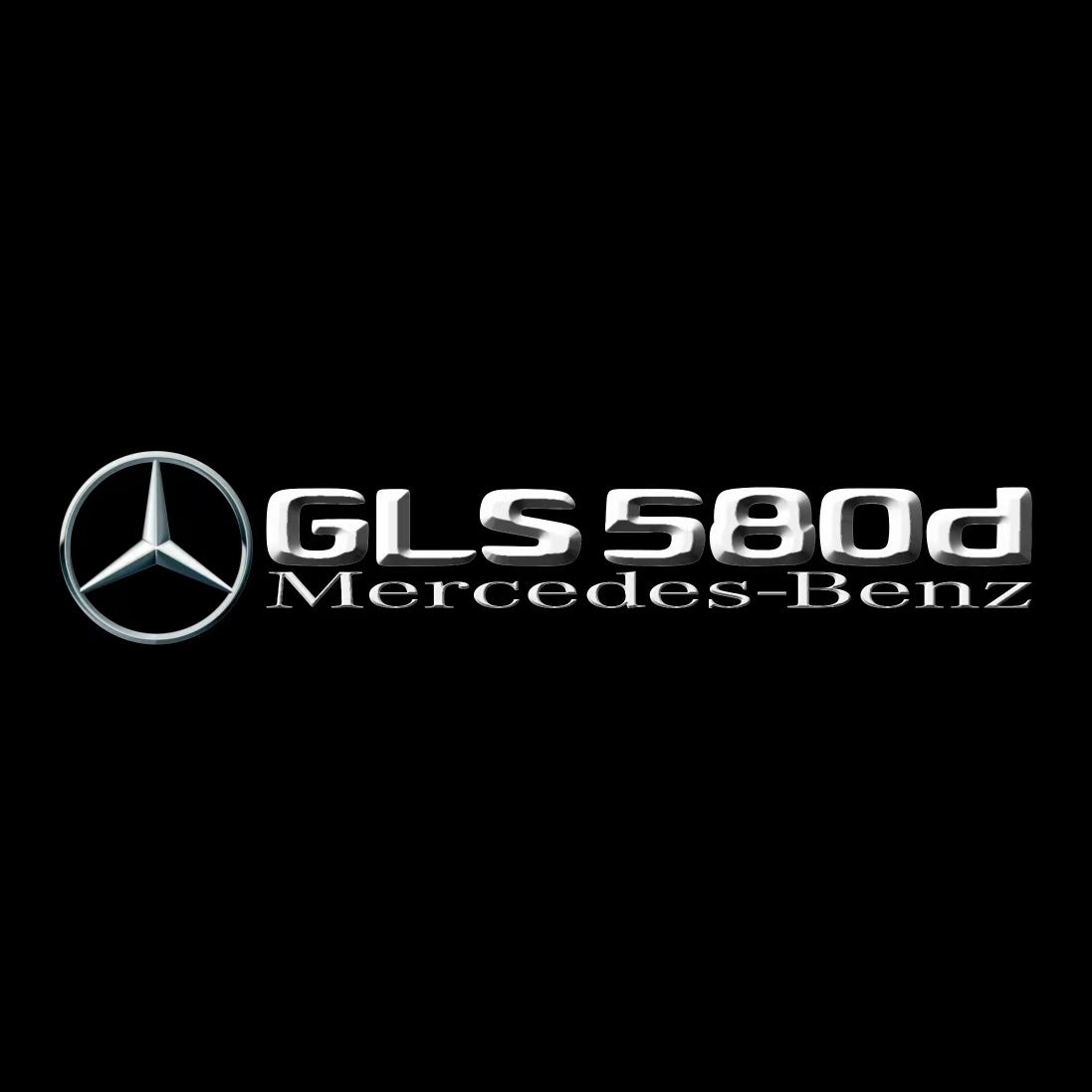 MERCEDES BENZ GLS 580d LOGO PROJECTOR LIGHTS (quantity 1 = 1 sets/2 door lights)Nr.03f046