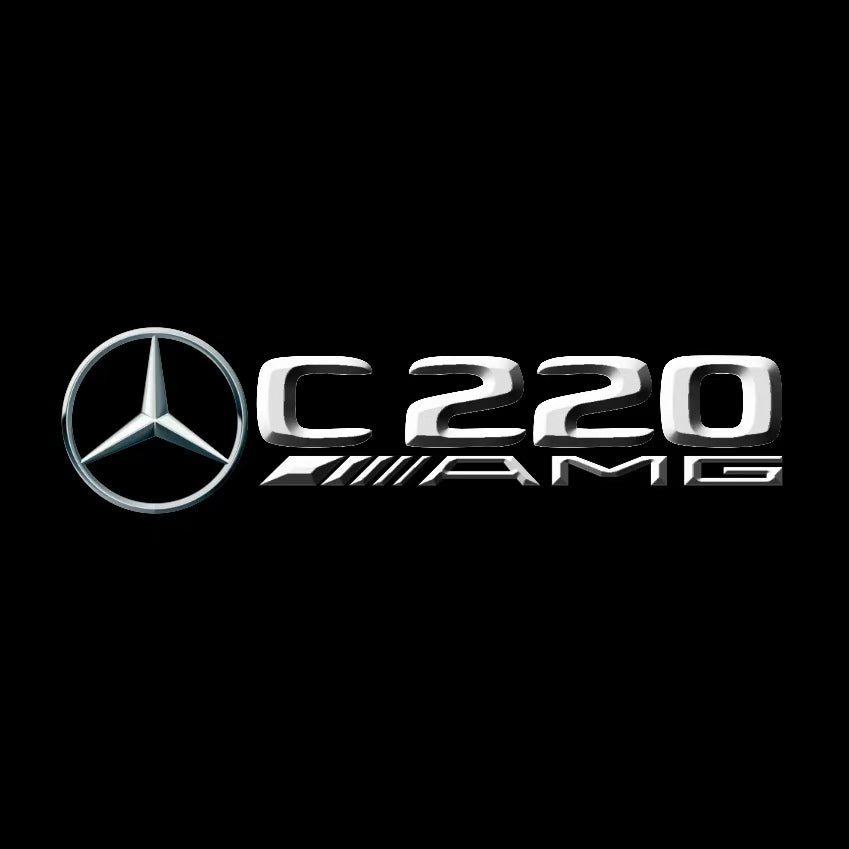 MERCEDES BENZ C 220 AMG LOGO PROJECTOT LIGHTS (quantity 1 = 1 sets/2 door lights)Nr.03f026