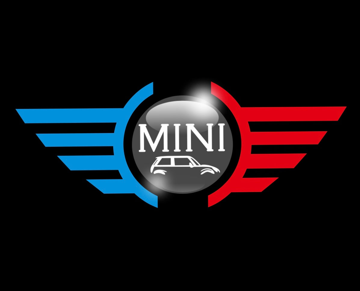 MINI ORIGINAL LOGO PROJECROTR LIGHTS Nr.0G1 (quantity 1 = 2 Logo Film / 2 door lights)