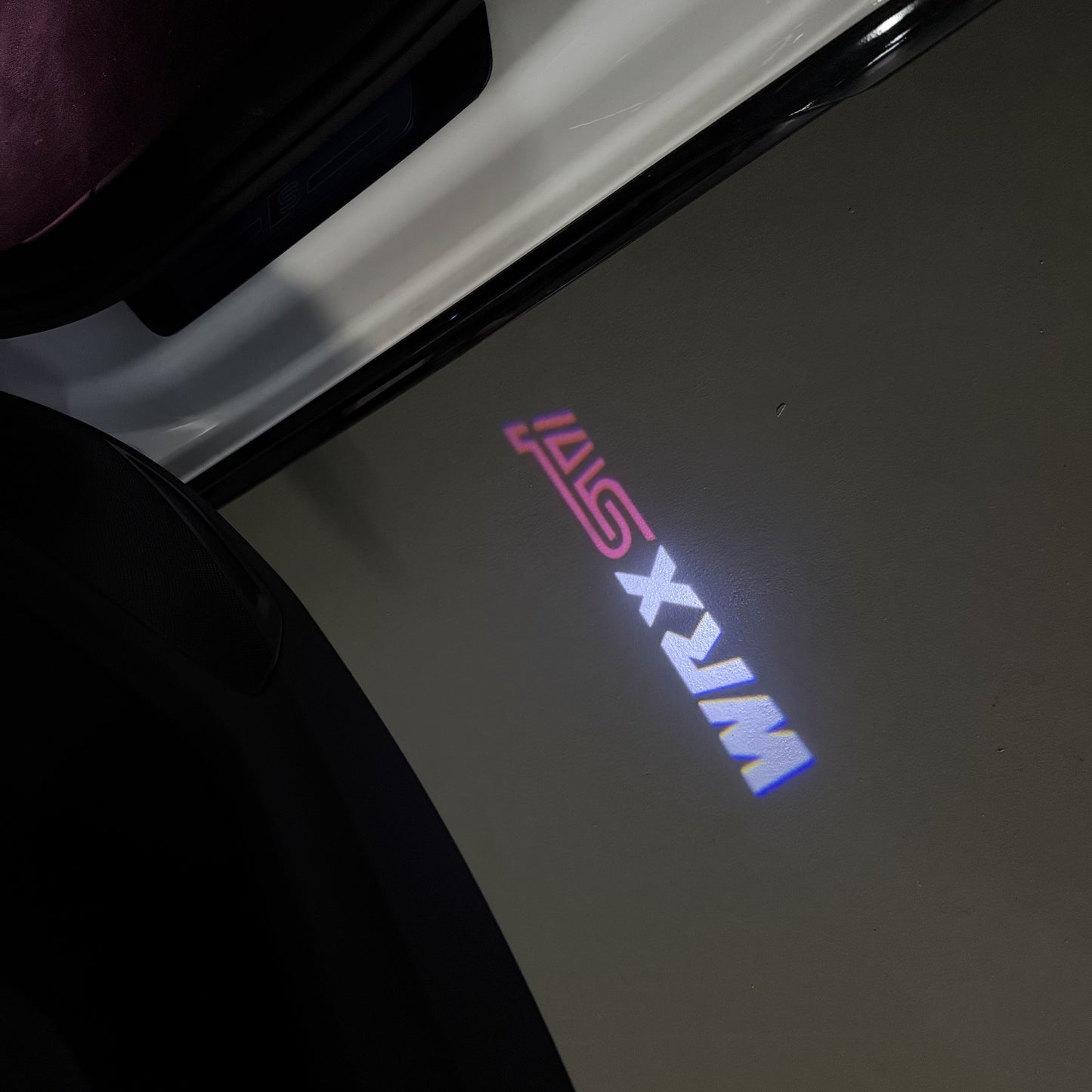 SUBARU WRX STI LOGO PROJECROTR LIGHTS (quantity 1 = 1 sets/2 door lights) Nr.03A21