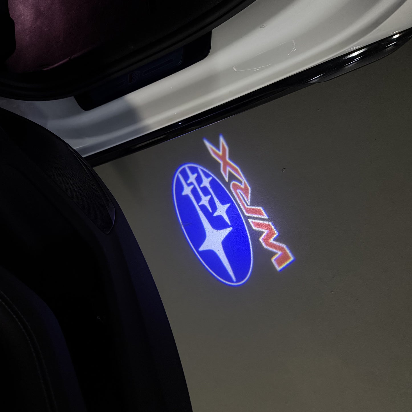 SUBARU WRX LOGO PROJECROTR LIGHTS (quantity 1 = 1 sets/2 door lights) Nr.03A17