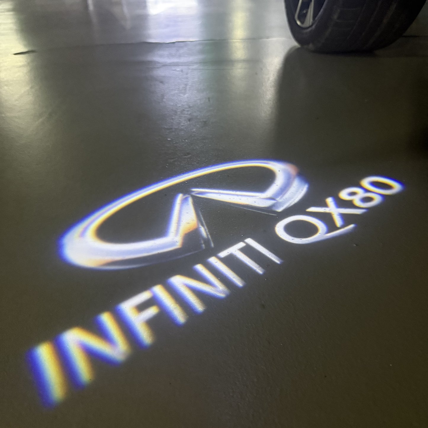 INFINITI QX80 LOGO PROJECROTR LIGHTS (quantity 1 = 1 sets/2 door lights)Nr.74A4