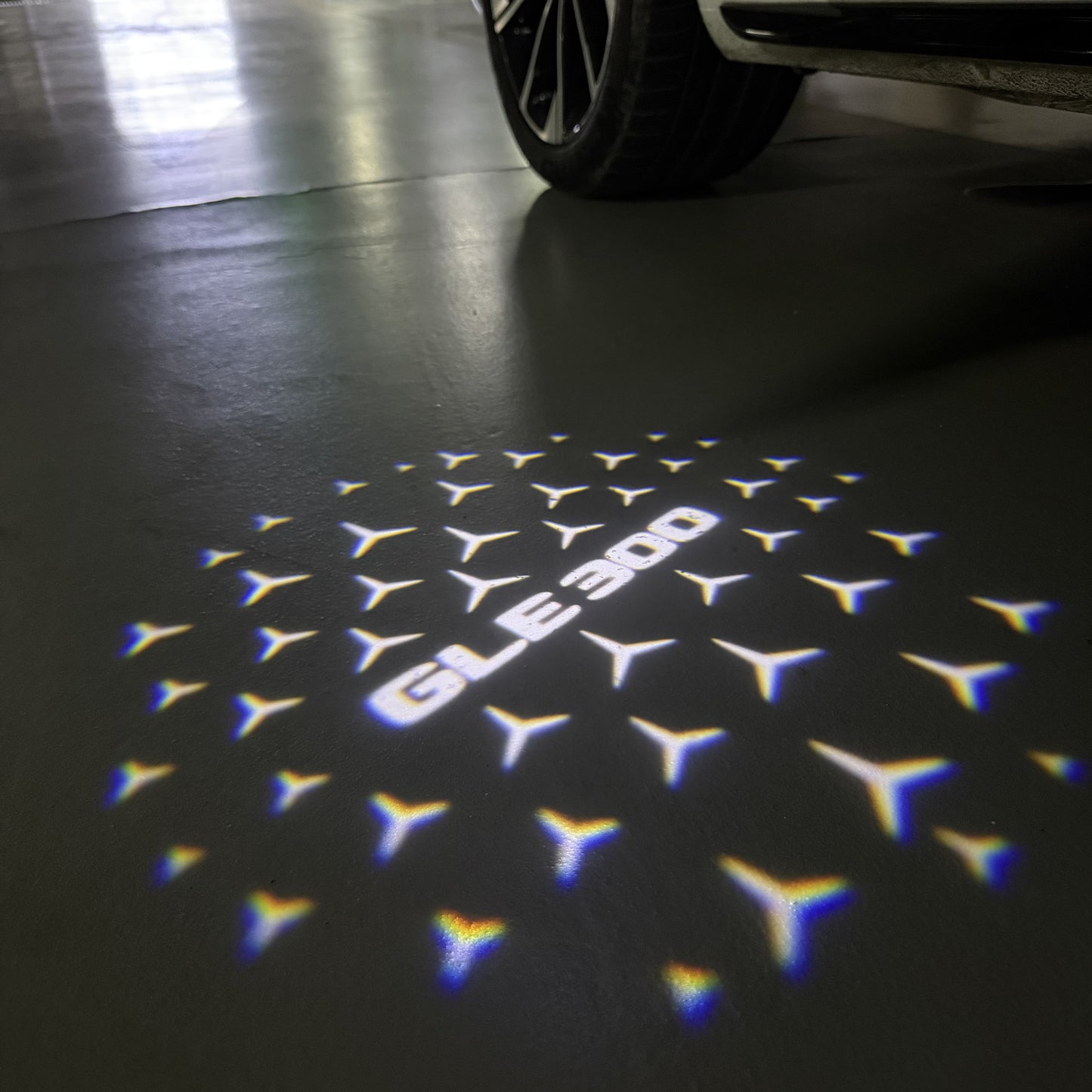 MERCEDES BENZ GLE 300 LOGO PROJECTOR LIGHTS (quantity 1 = 1 sets/2 door lights)Nr.03f045