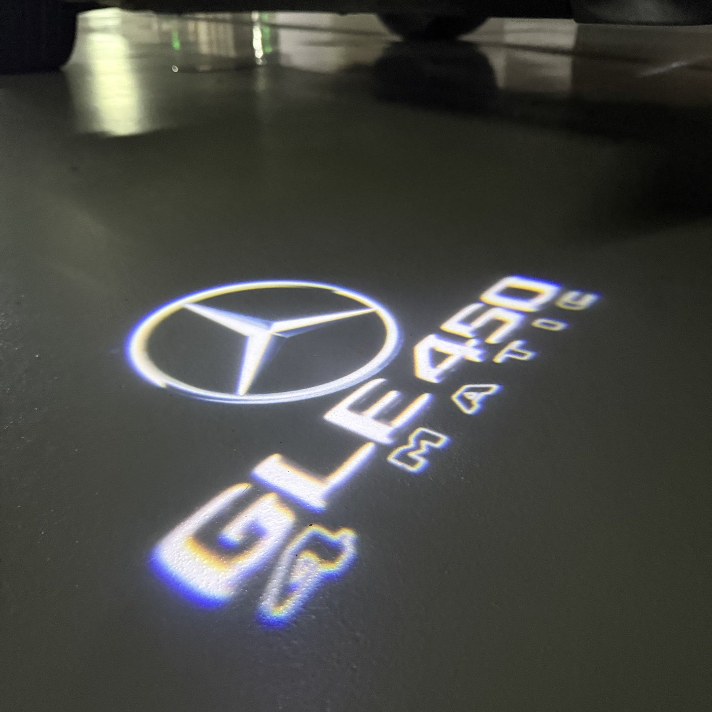 MERCEDES BENZ GLE 450 LOGO PROJECTOR LIGHTS (quantity 1 = 1 sets/2 door lights)Nr.03f050
