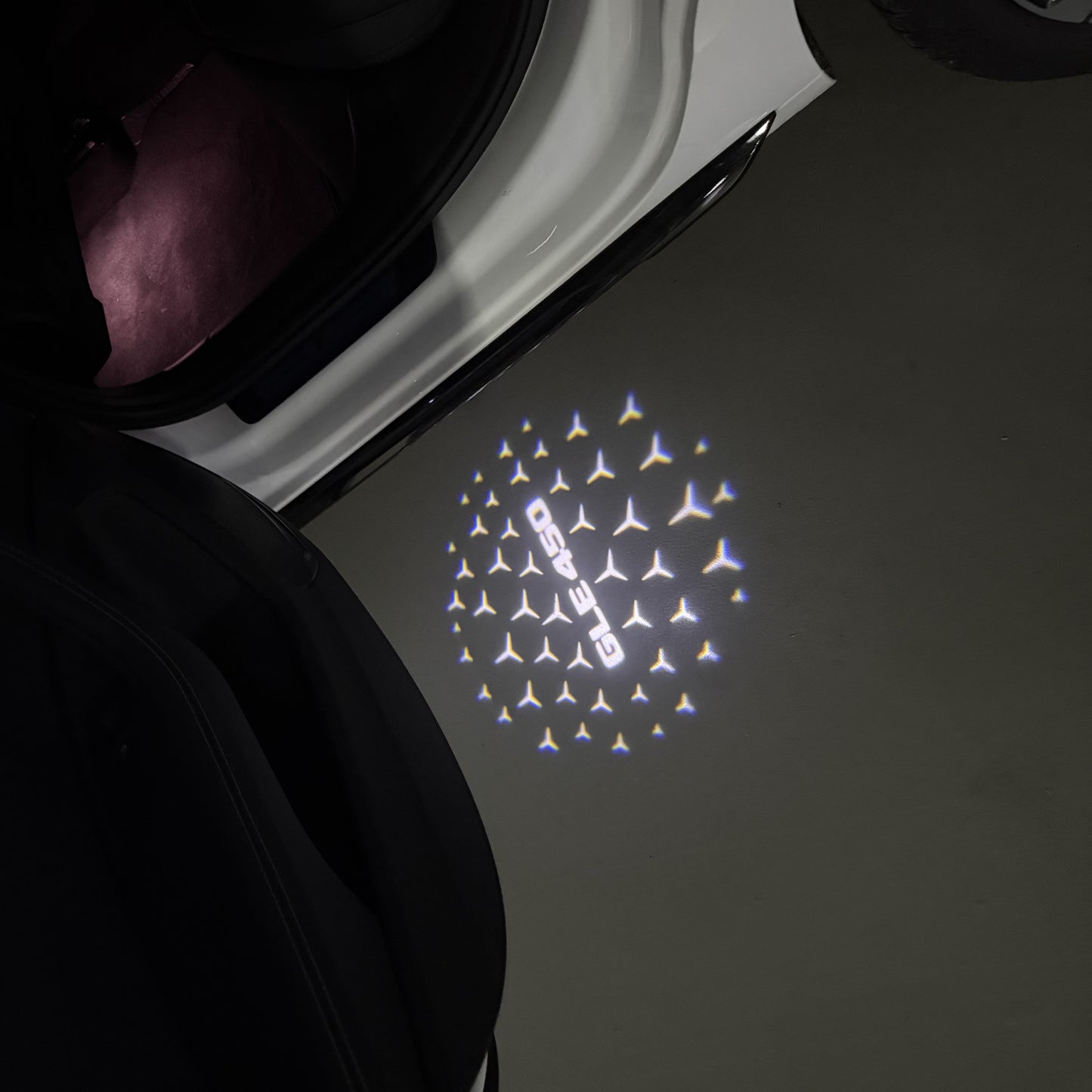 MERCEDES BENZ GLE 450 LOGO PROJECTOR LIGHTS (quantity 1 = 1 sets/2 door lights)Nr.03f051