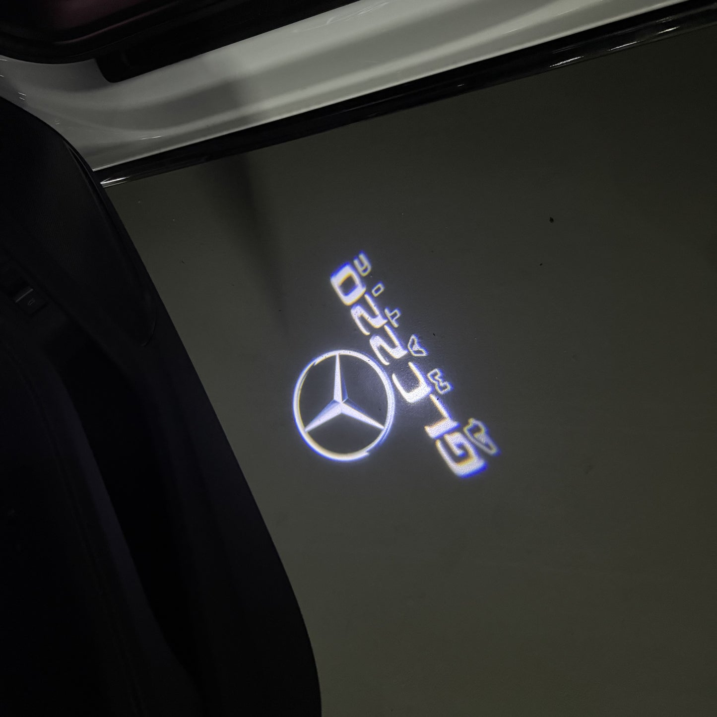 MERCEDES BENZ GLC 220 LOGO PROJECTOR LIGHTS (quantity 1 = 1 sets/2 door lights)Nr.03f038