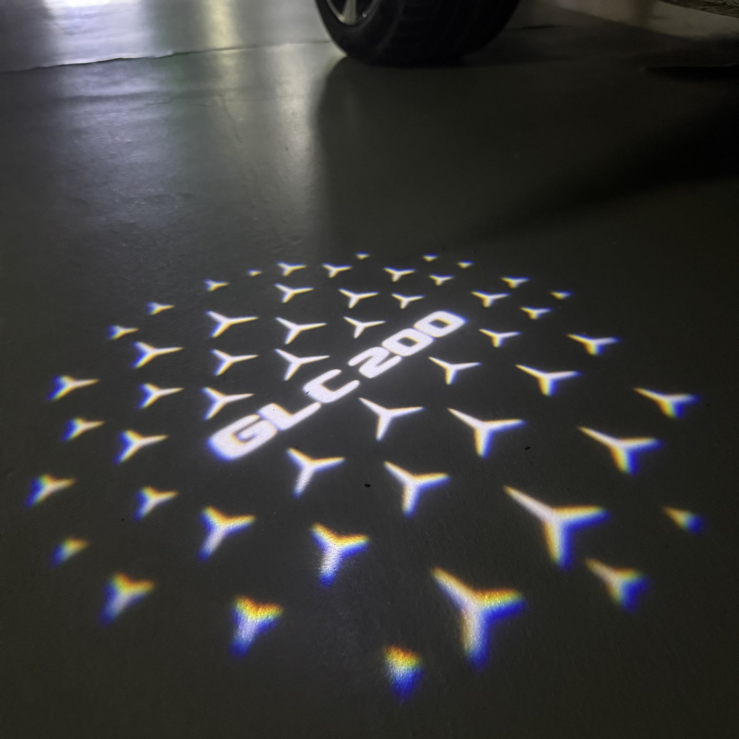 MERCEDES BENZ GLC 200 LOGO PROJECTOR LIGHTS (quantity 1 = 1 sets/2 door lights)Nr.03f037
