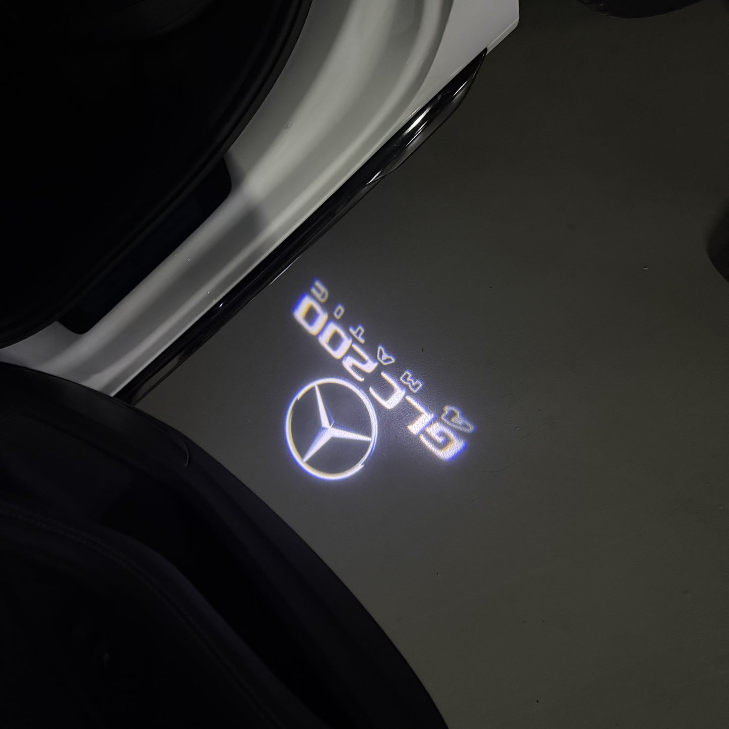 MERCEDES BENZ GLC 200 LOGO PROJECTOR LIGHTS (quantity 1 = 1 sets/2 door lights)Nr.03f035